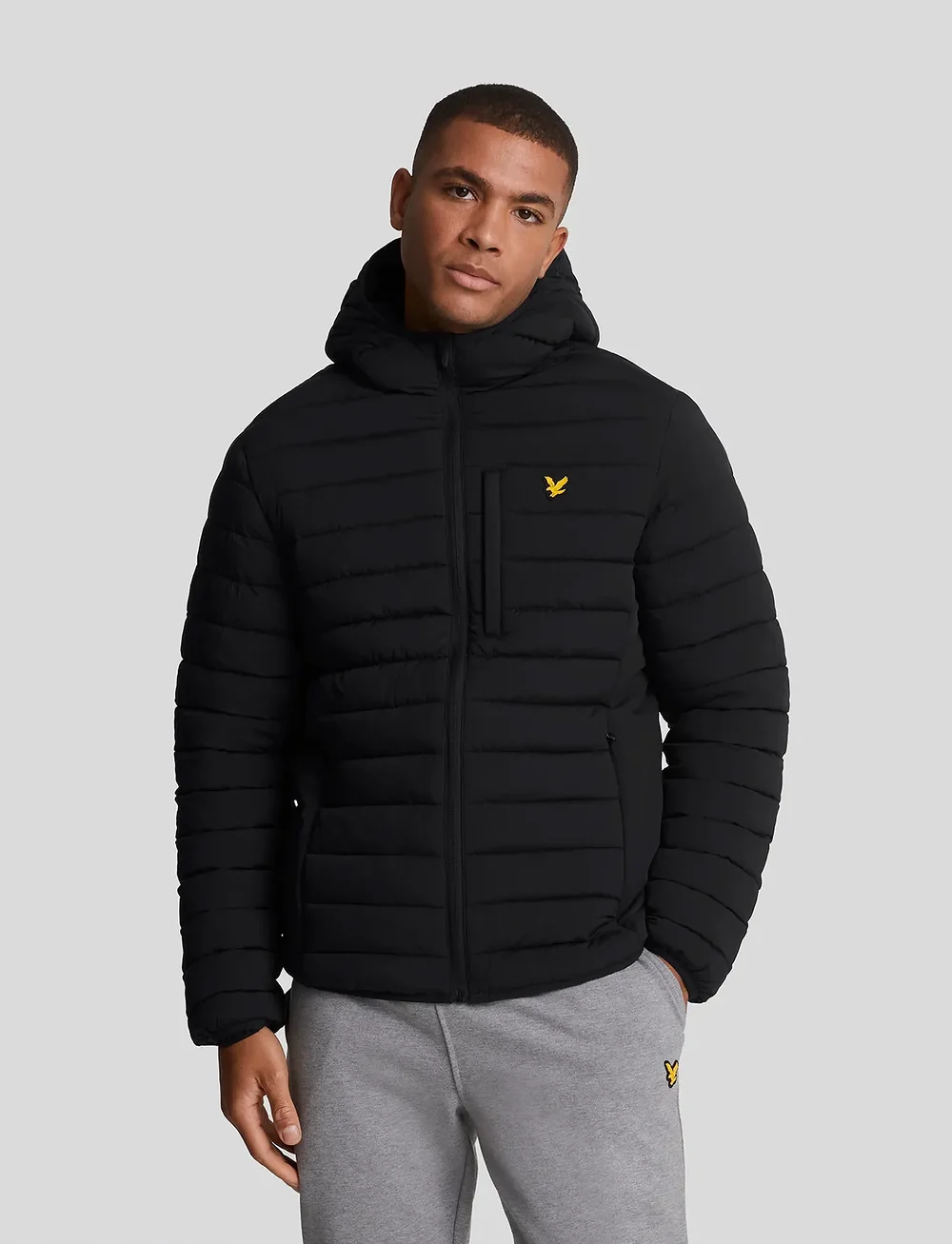 Lyle & Scott Sport - Stretch Lightweight Quilted Jacket - winterjacken - z865 jet black - 0