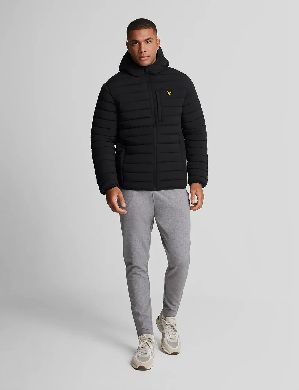 Lyle & Scott Sport - Stretch Lightweight Quilted Jacket - winterjacken - z865 jet black - 4