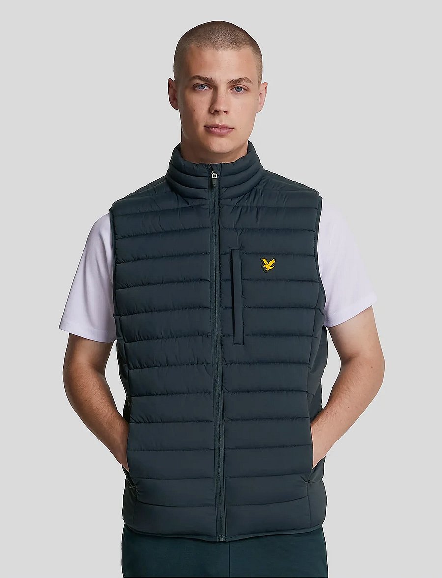 Lyle & Scott Sport - Stretch Lightweight Quilted Gilet - z271 dark navy - 0