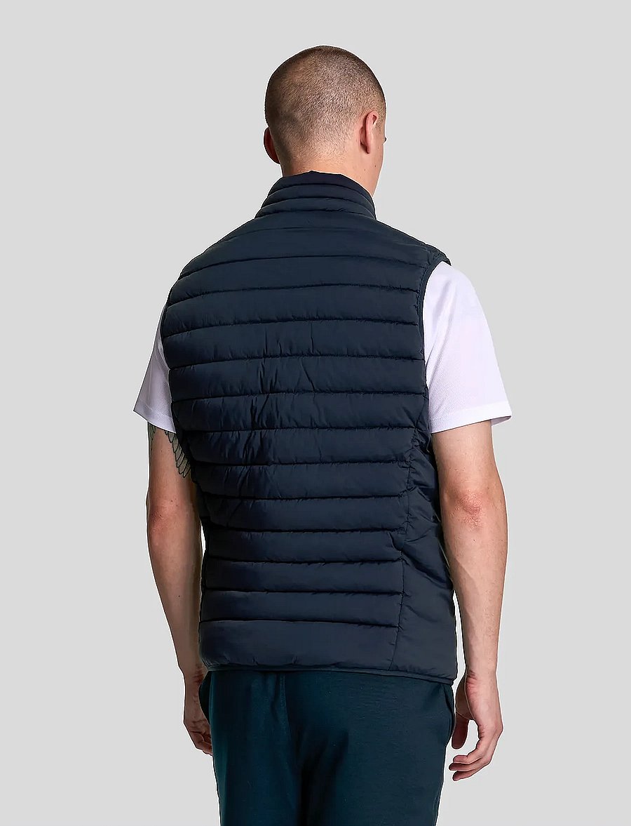 Lyle & Scott Sport - Stretch Lightweight Quilted Gilet - z271 dark navy - 3