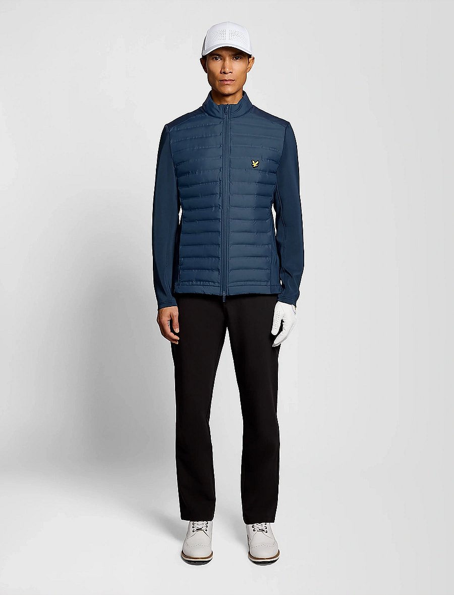 Lyle & Scott Sport - Hybrid Quilted Full Zip Golf Jacket - doudounes - ryder blue - 4