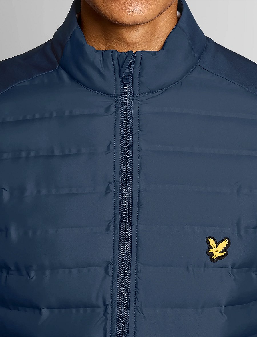 Lyle & Scott Sport - Hybrid Quilted Full Zip Golf Jacket - doudounes - ryder blue - 5