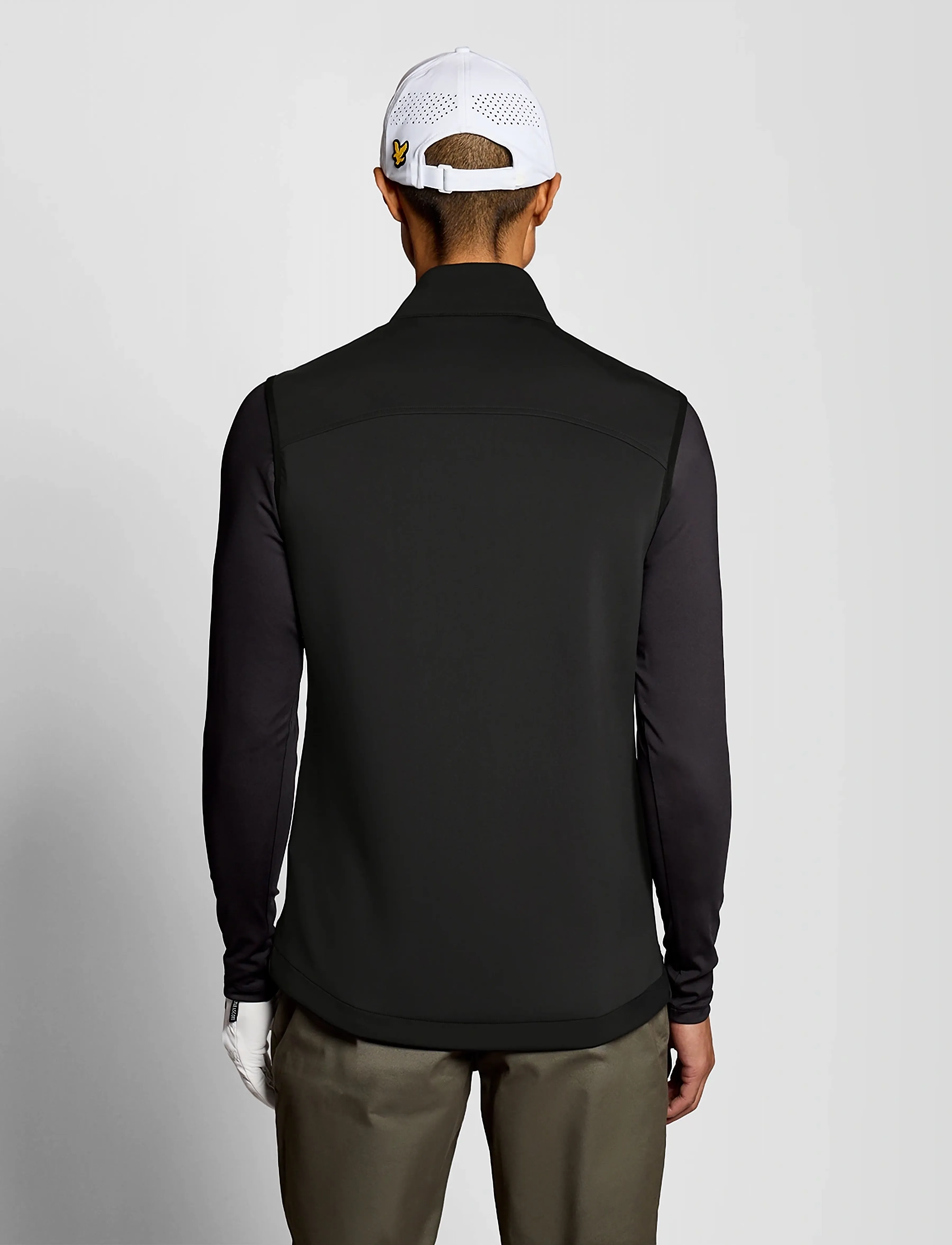 Lyle & Scott Sport - Hybrid Quilted Full Zip Golf Gilet - gilets sans manches - jet black - 3