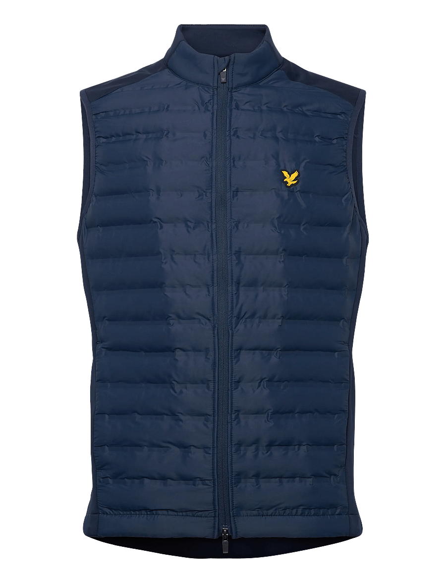 Lyle & Scott Sport - Hybrid Quilted Full Zip Golf Gilet - gilets sans manches - ryder blue - 0