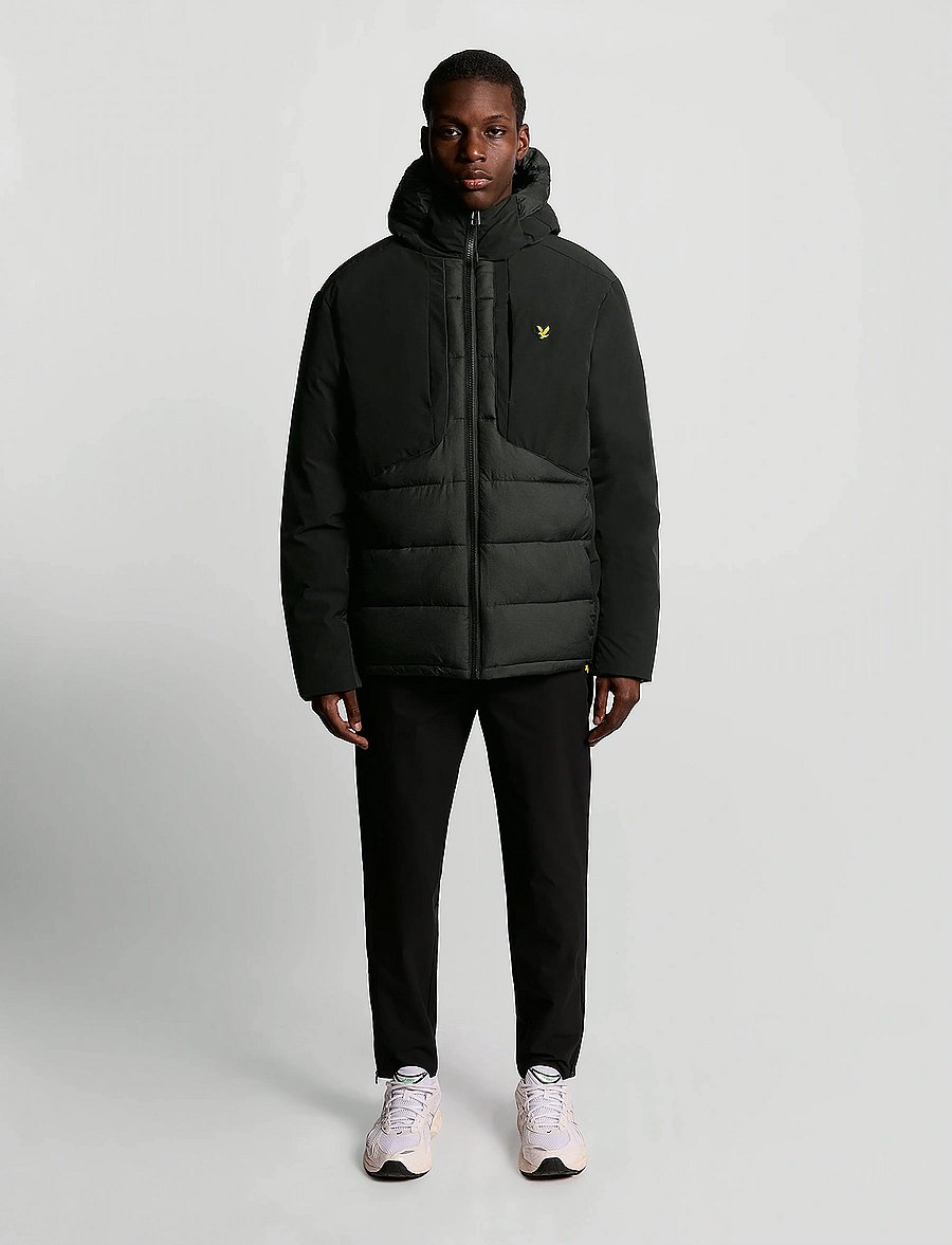 Lyle & Scott Sport - Wadded Hybrid Jacket - hybrid jackets - z865 jet black - 4