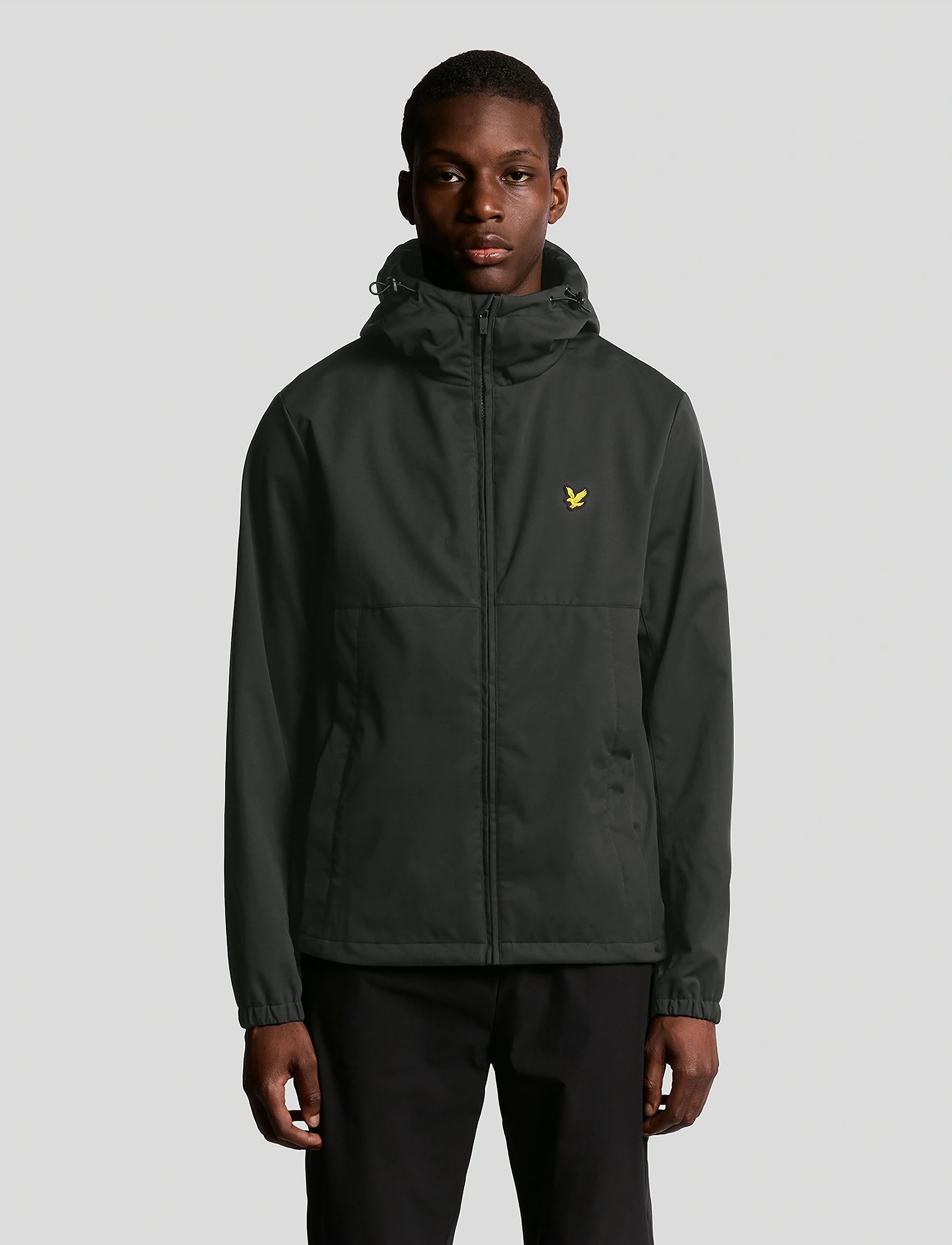 Lyle & Scott Sport Sports Windbreaker Full Zip Jacket, M, Black, Sport Jackets > Sport Casual Jackets, Herre