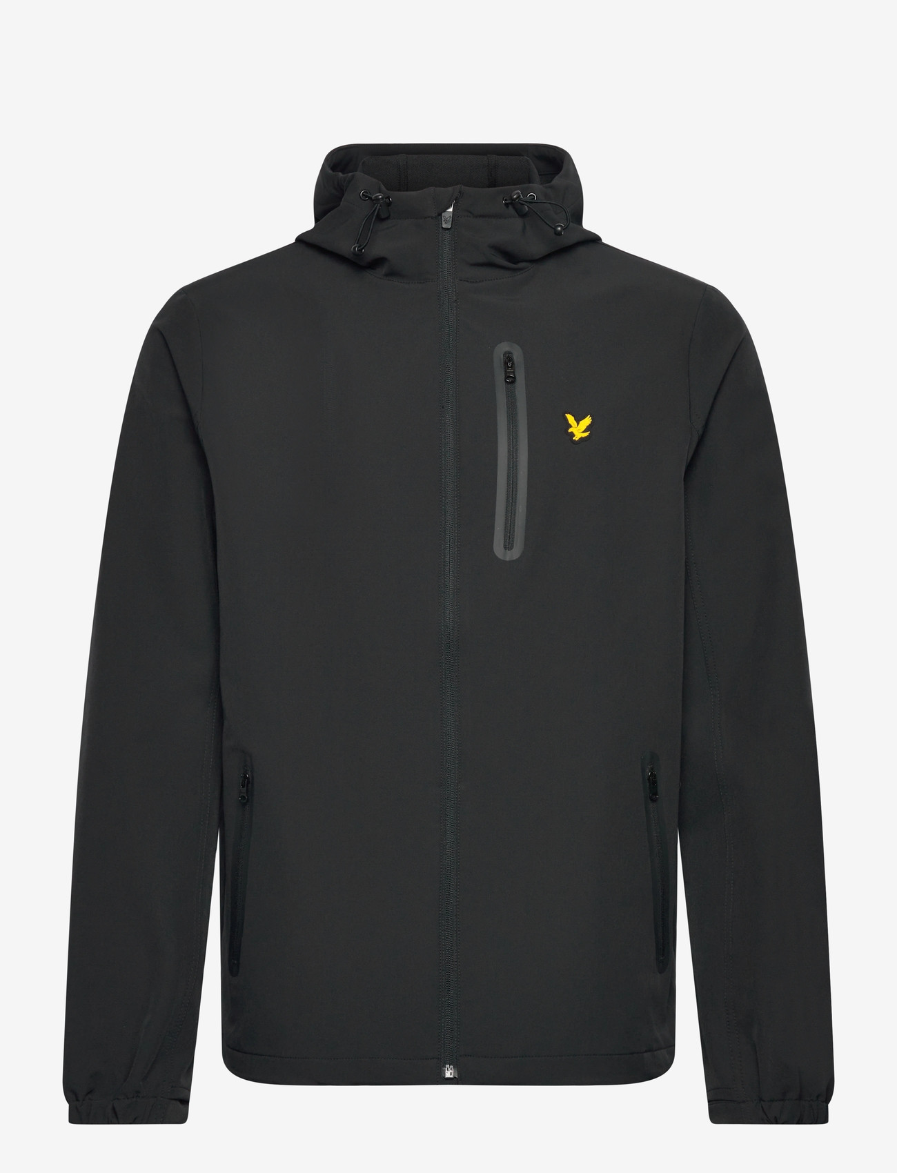 Lyle & Scott Sport - Branded Hooded Jacket - friluftsjakker - jet black - 0
