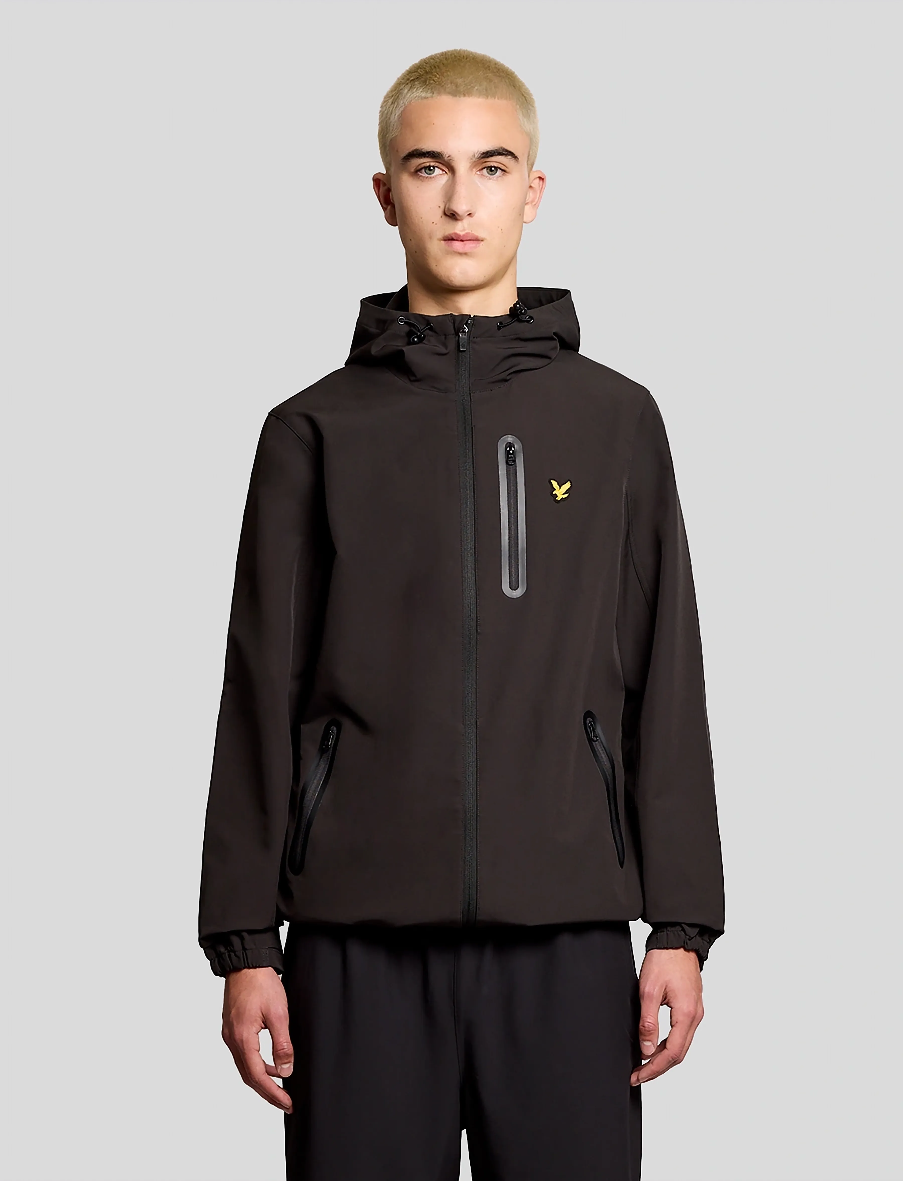 Lyle & Scott Sport Branded Hooded Jacket, M, Black, Sport Jackets > Sport Outdoor Jackets, Herre