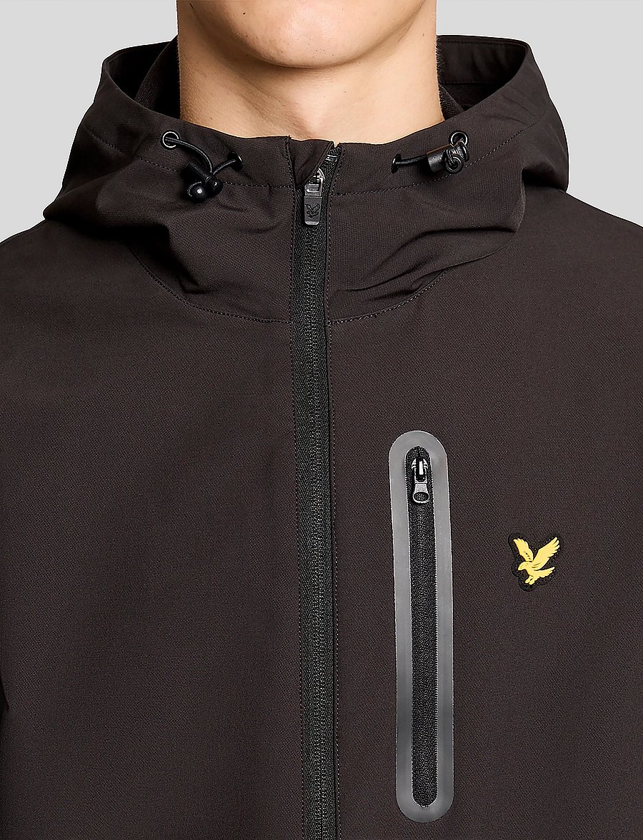 Lyle & Scott Sport - Branded Hooded Jacket - outdoor jacken - jet black - 5