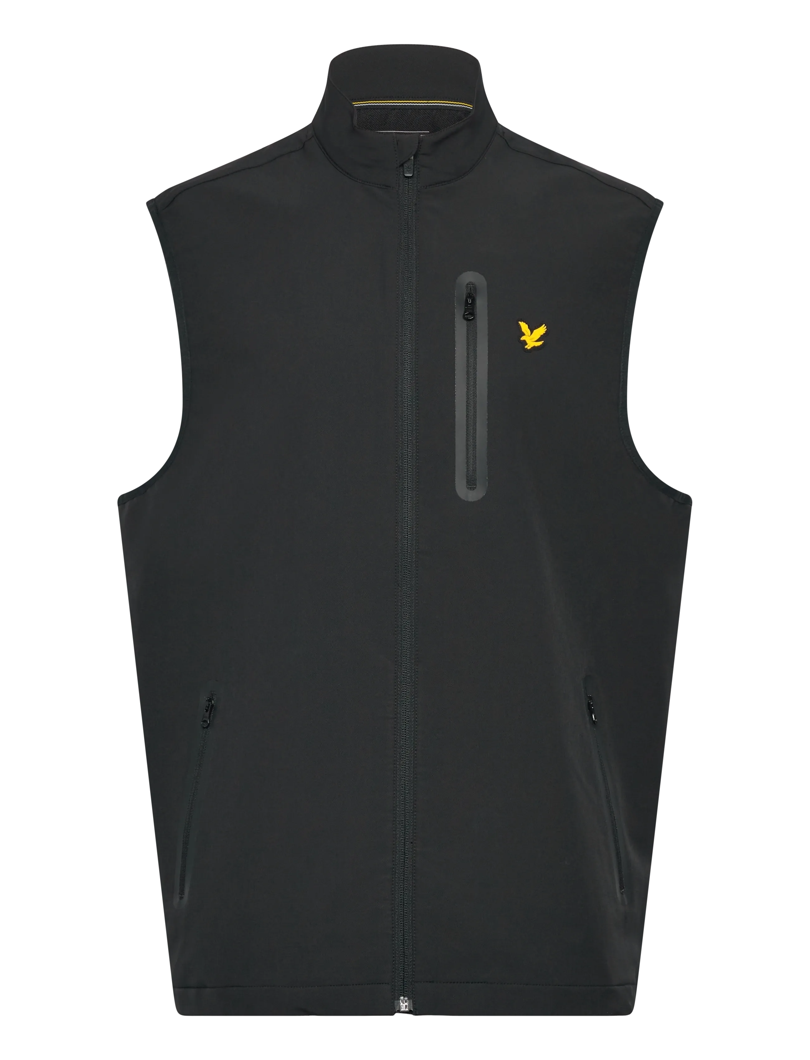 Lyle & Scott Sport Branded Gilet - Overtøj - JET BLACK / black