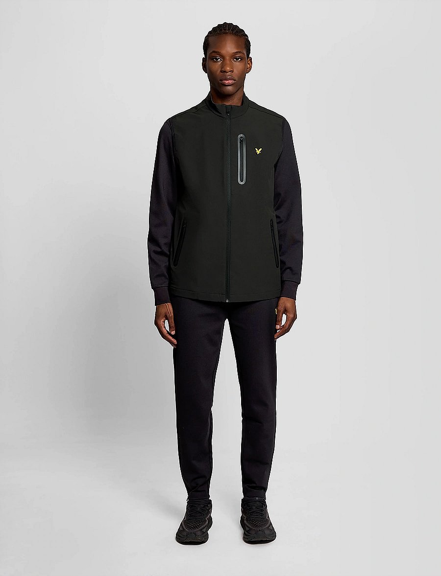 Lyle & Scott Sport - Branded Gilet - outdoor - jet black - 4