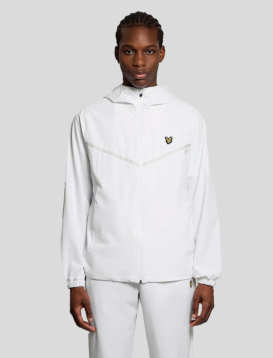 Lyle & Scott Sport - Striped Track Jacket - sportjackor - white - 0