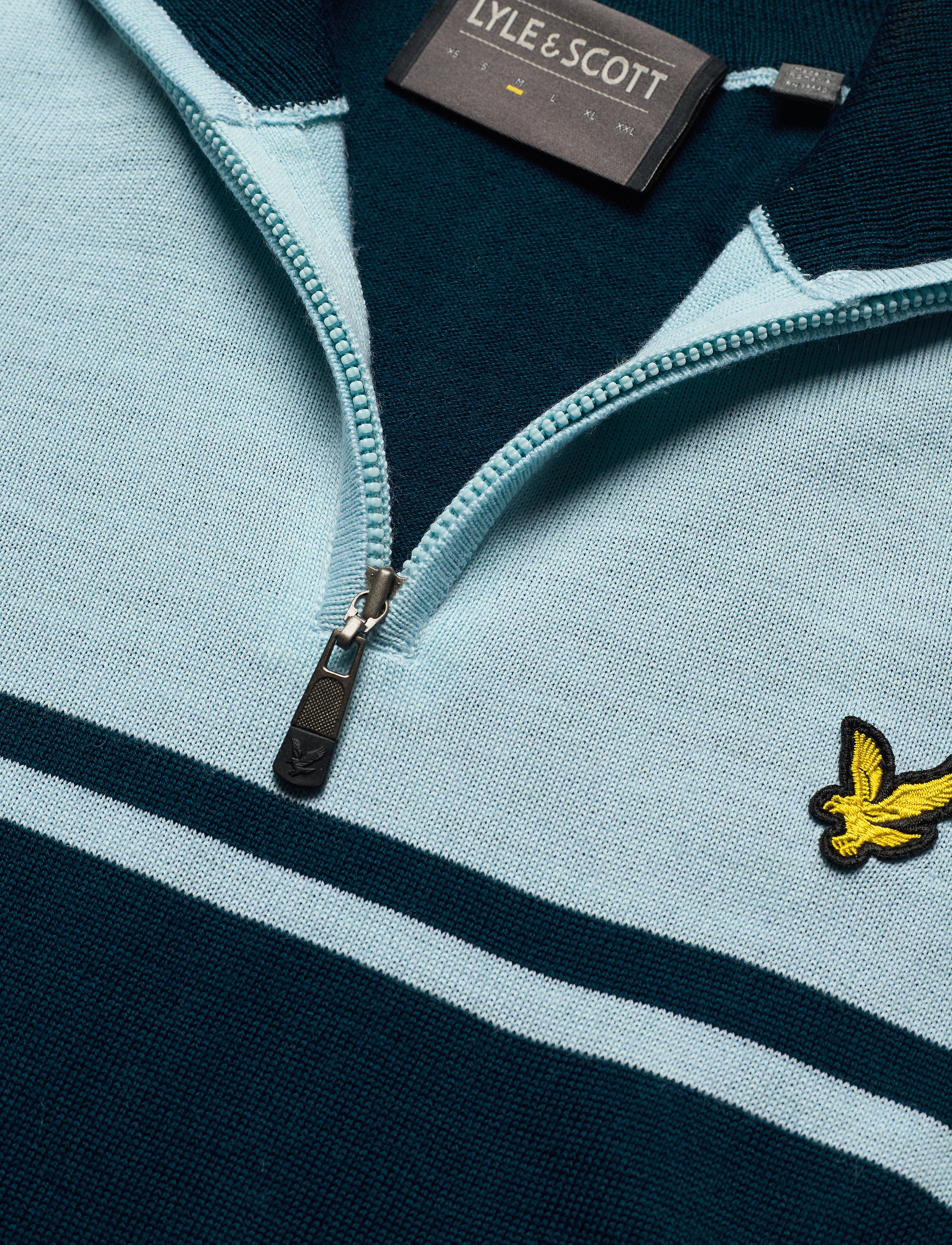Lyle & Scott Sport - Croft 1/4 Zip Pullover - deep fjord - 2