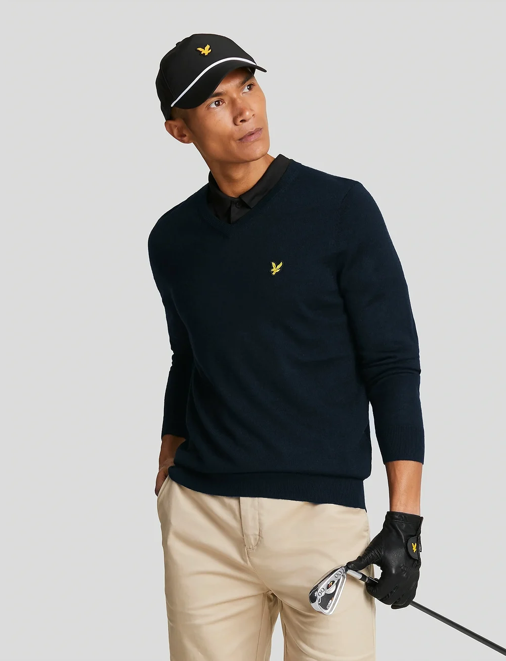 Lyle & Scott Sport - Golf V Neck Pullover - oberteile - z271 dark navy - 0