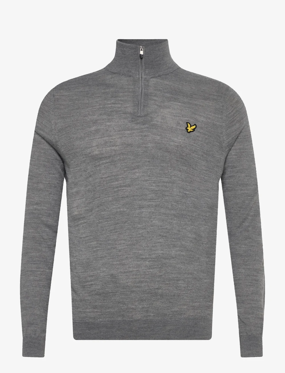 Lyle & Scott Sport - Golf Quarter Zip Merino Jumper - overdele - t28 mid grey marl - 1