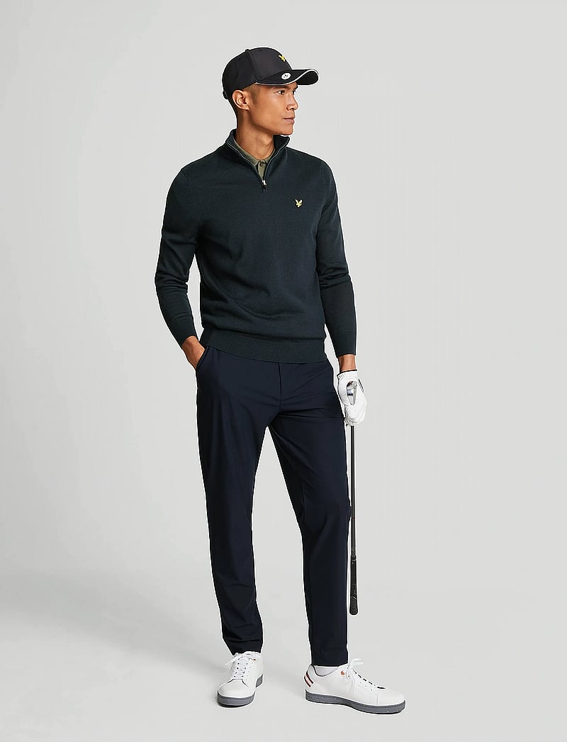 Lyle & Scott Sport - Golf Quarter Zip Merino Jumper - alussärgid - z271 dark navy - 4