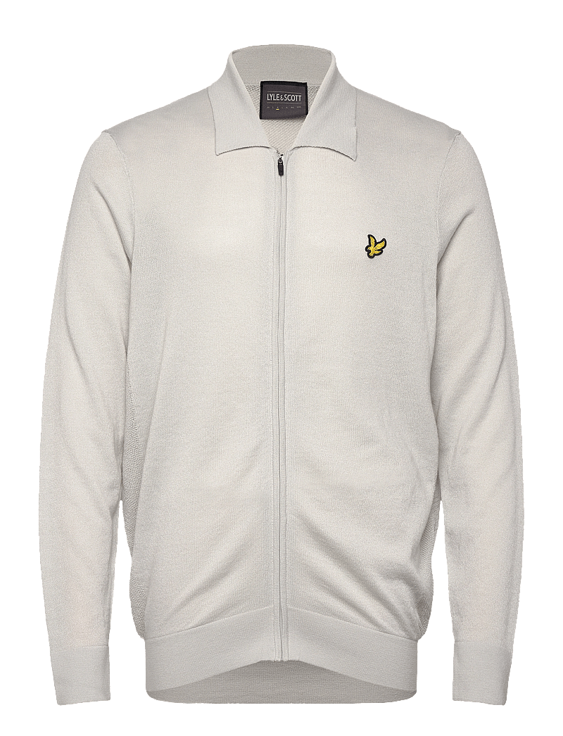 Lyle & Scott Sport - Lightweight Knitted Collared Cardigan - overdele - z04 pebble - 1