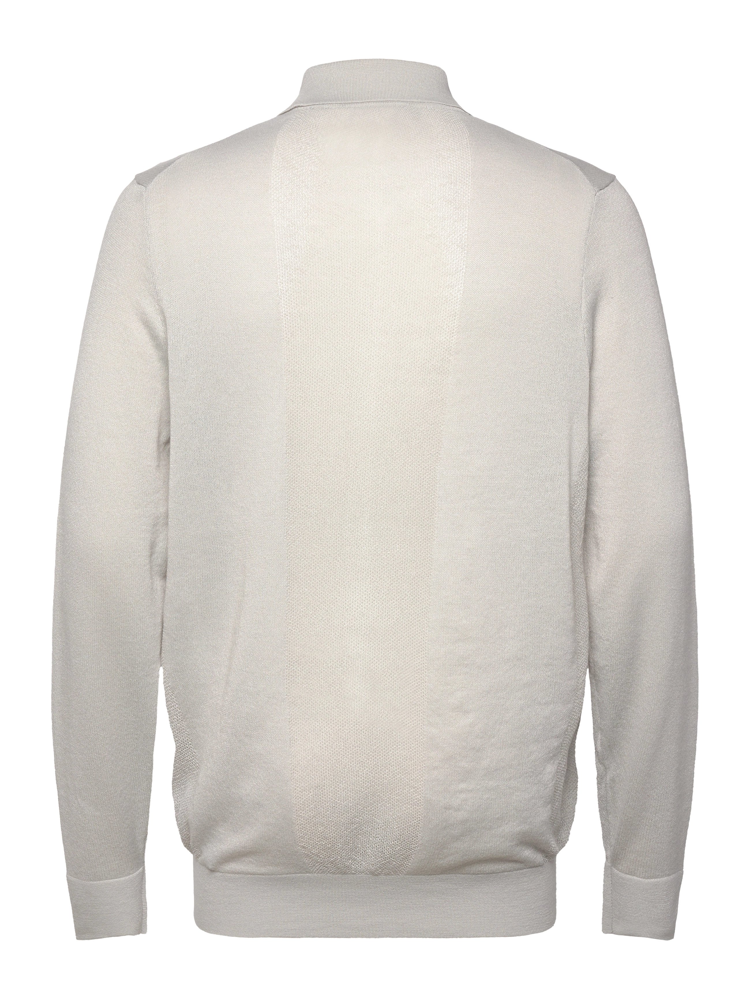 Lyle & Scott Sport - Lightweight Knitted Collared Cardigan - augšējais apģērbs - z04 pebble - 2