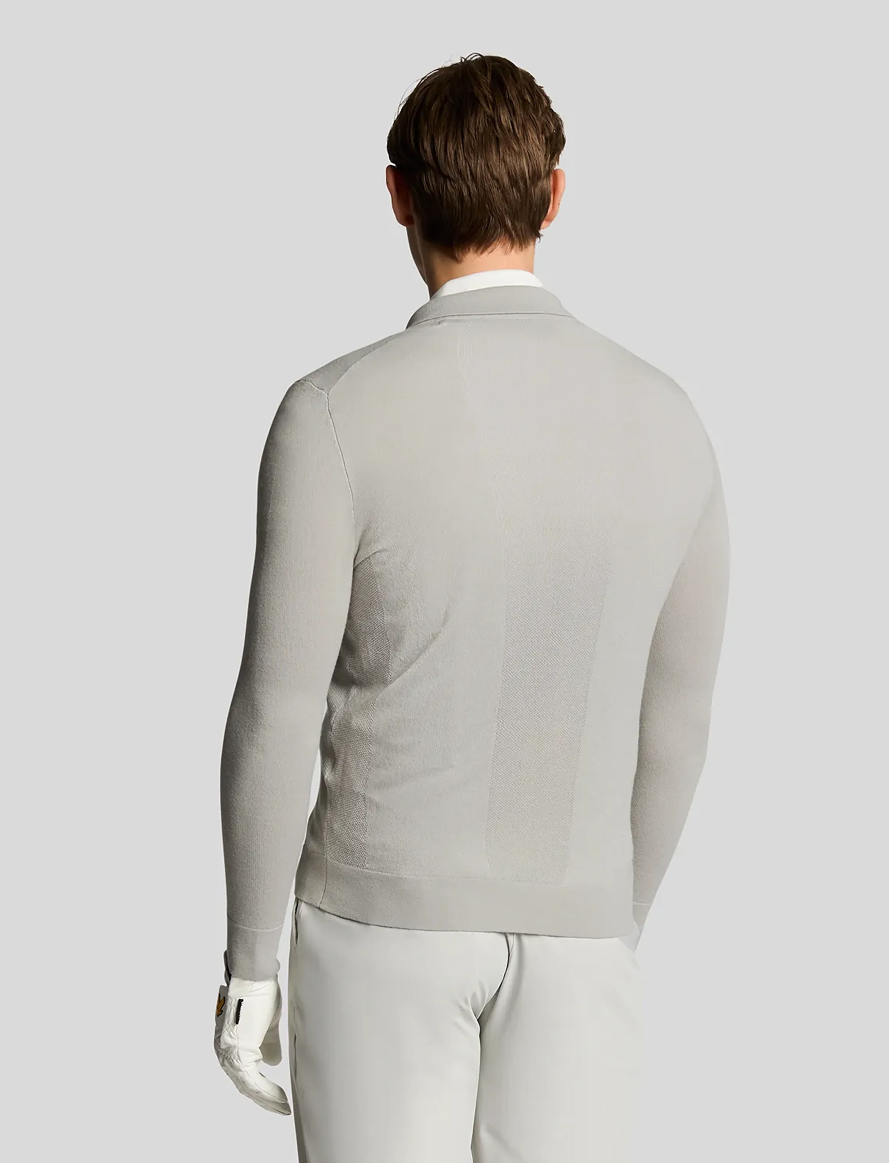 Lyle & Scott Sport - Lightweight Knitted Collared Cardigan - augšējais apģērbs - z04 pebble - 3