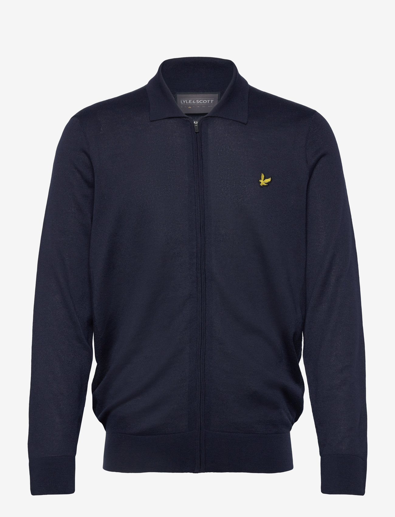 Lyle & Scott Sport Lightweight Knitted Collared Cardigan - Sweatshirts - Z271 DARK NAVY / navy