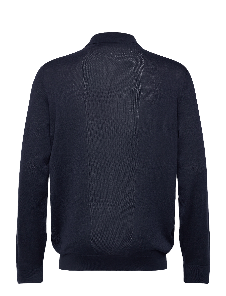 Lyle & Scott Sport - Lightweight Knitted Collared Cardigan - overdele - z271 dark navy - 2