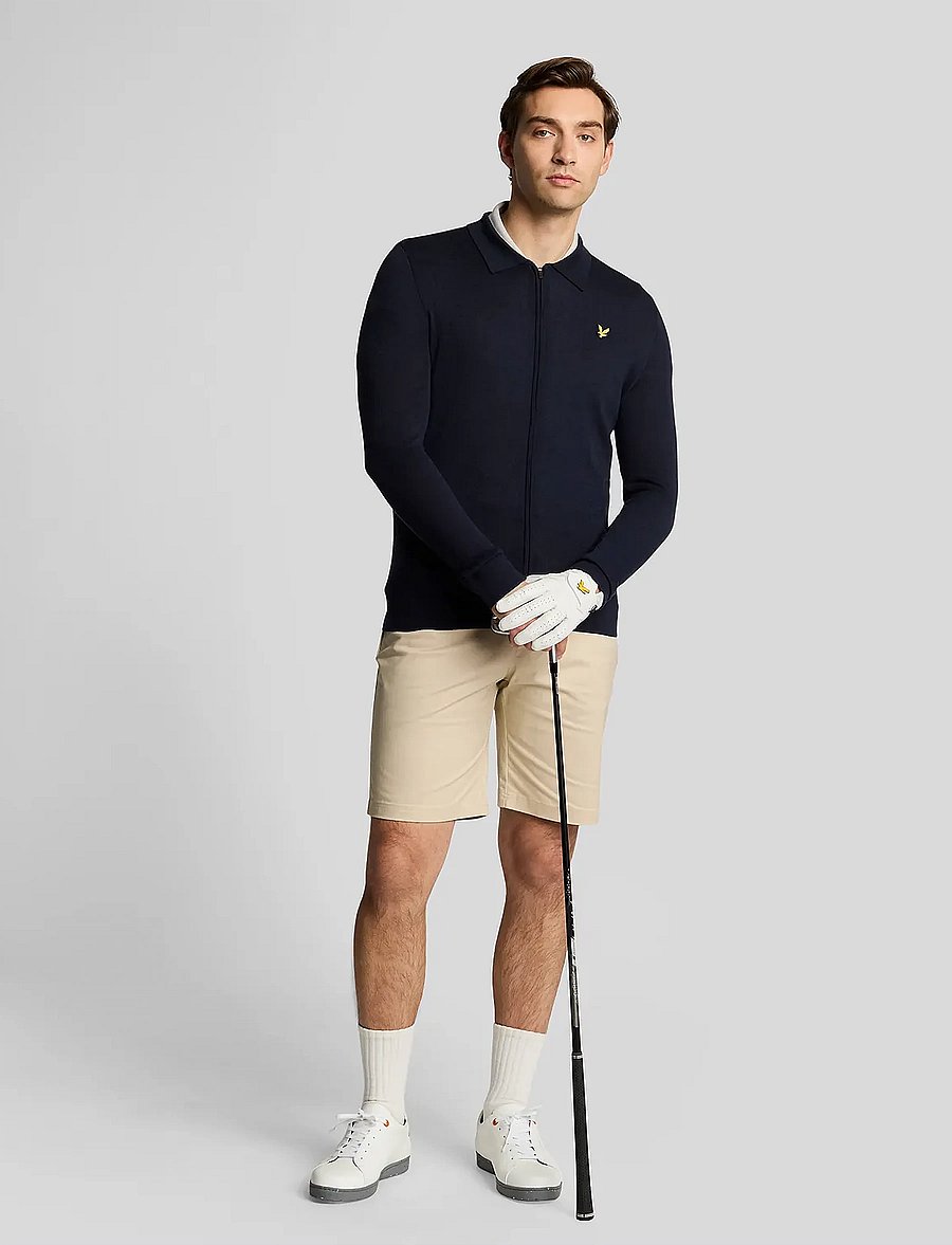 Lyle & Scott Sport - Lightweight Knitted Collared Cardigan - overdele - z271 dark navy - 5