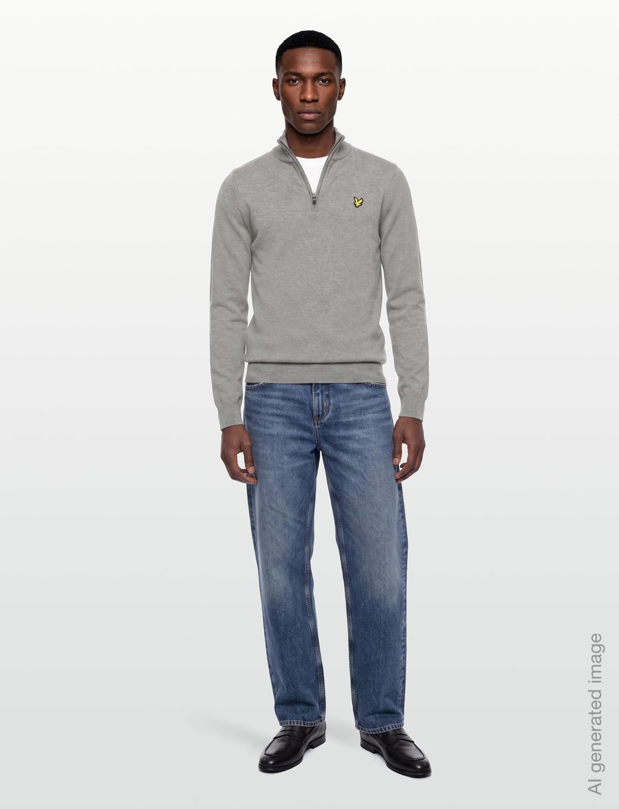 Lyle & Scott Sport - Golf Quarter Zip Jumper - oberteile - mid grey marl - 0