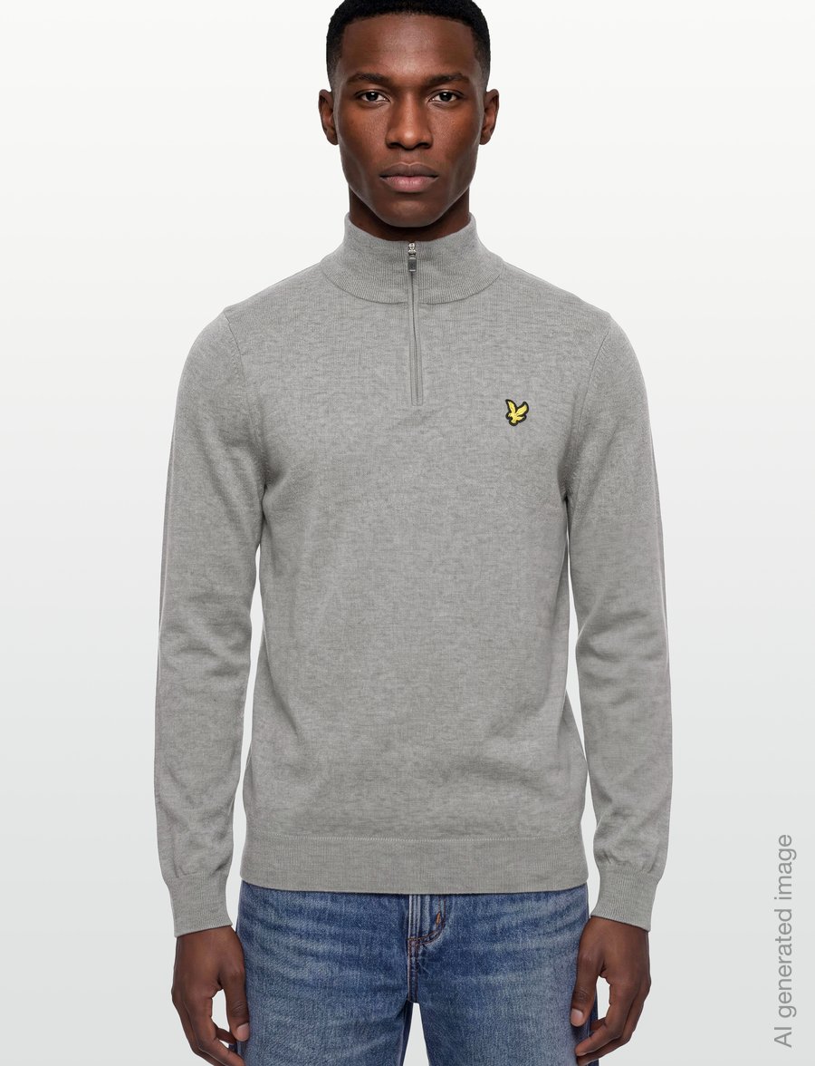 Lyle & Scott Sport - Golf Quarter Zip Jumper - oberteile - mid grey marl - 3