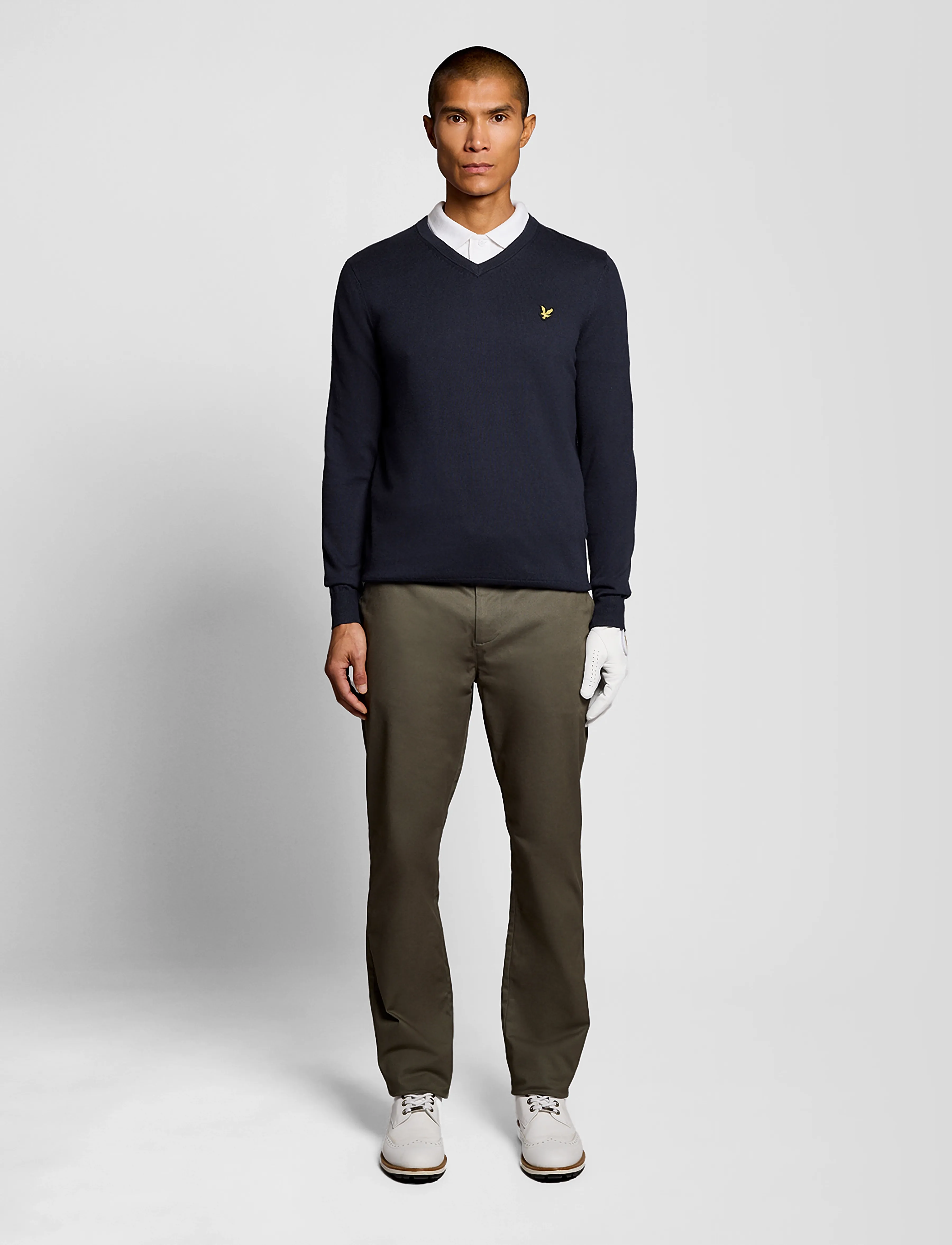 Lyle & Scott Sport - Golf V Neck Pullover - bluzy i swetry - dark navy - 4