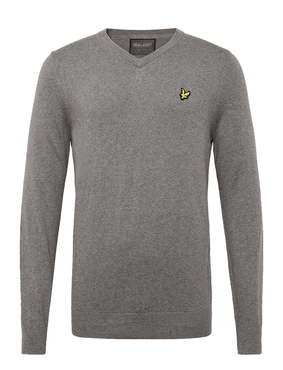 Lyle & Scott Sport - Golf V Neck Pullover - overdele - mid grey marl - 0