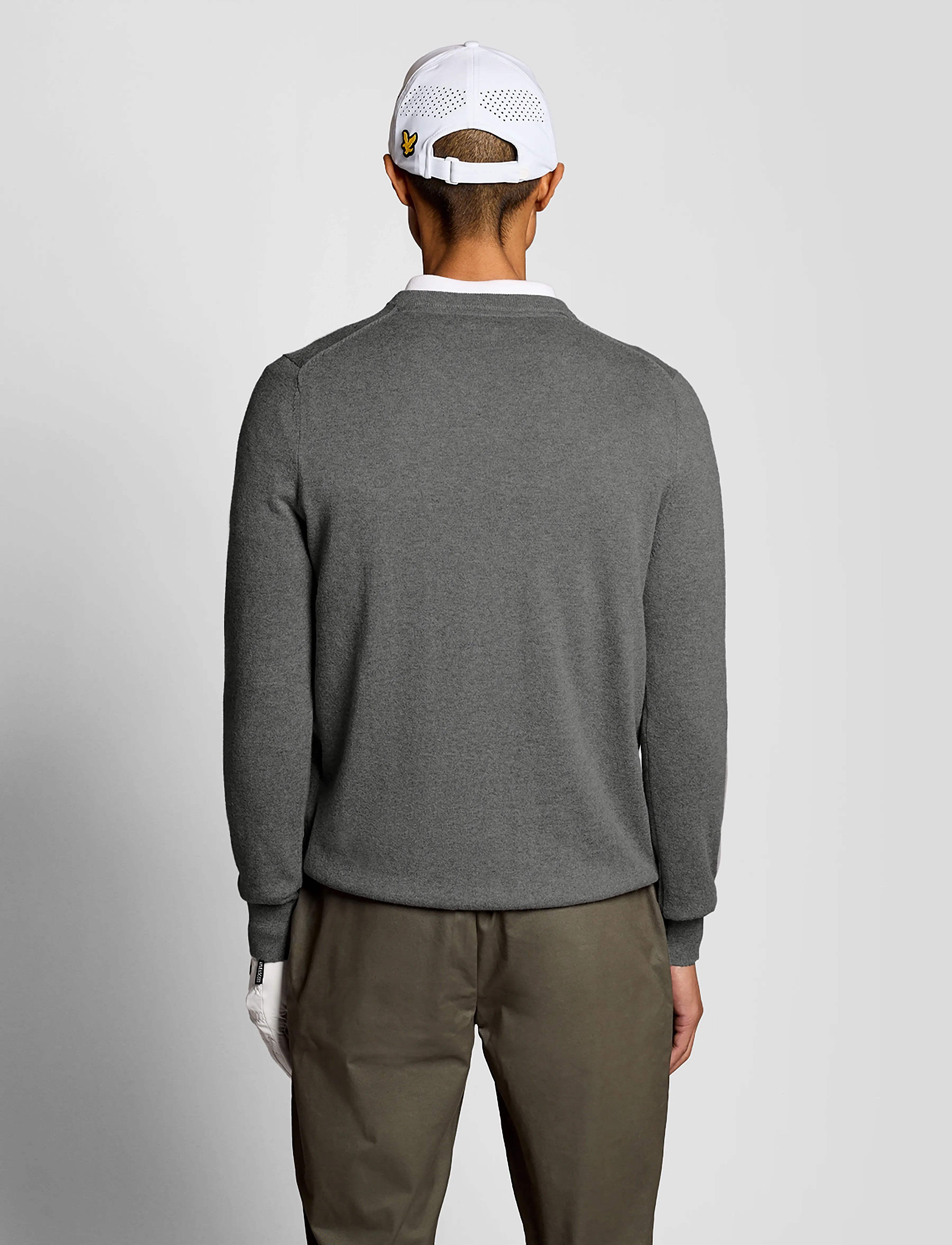 Lyle & Scott Sport - Golf V Neck Pullover - sügisene kokkuhoid - mid grey marl - 3