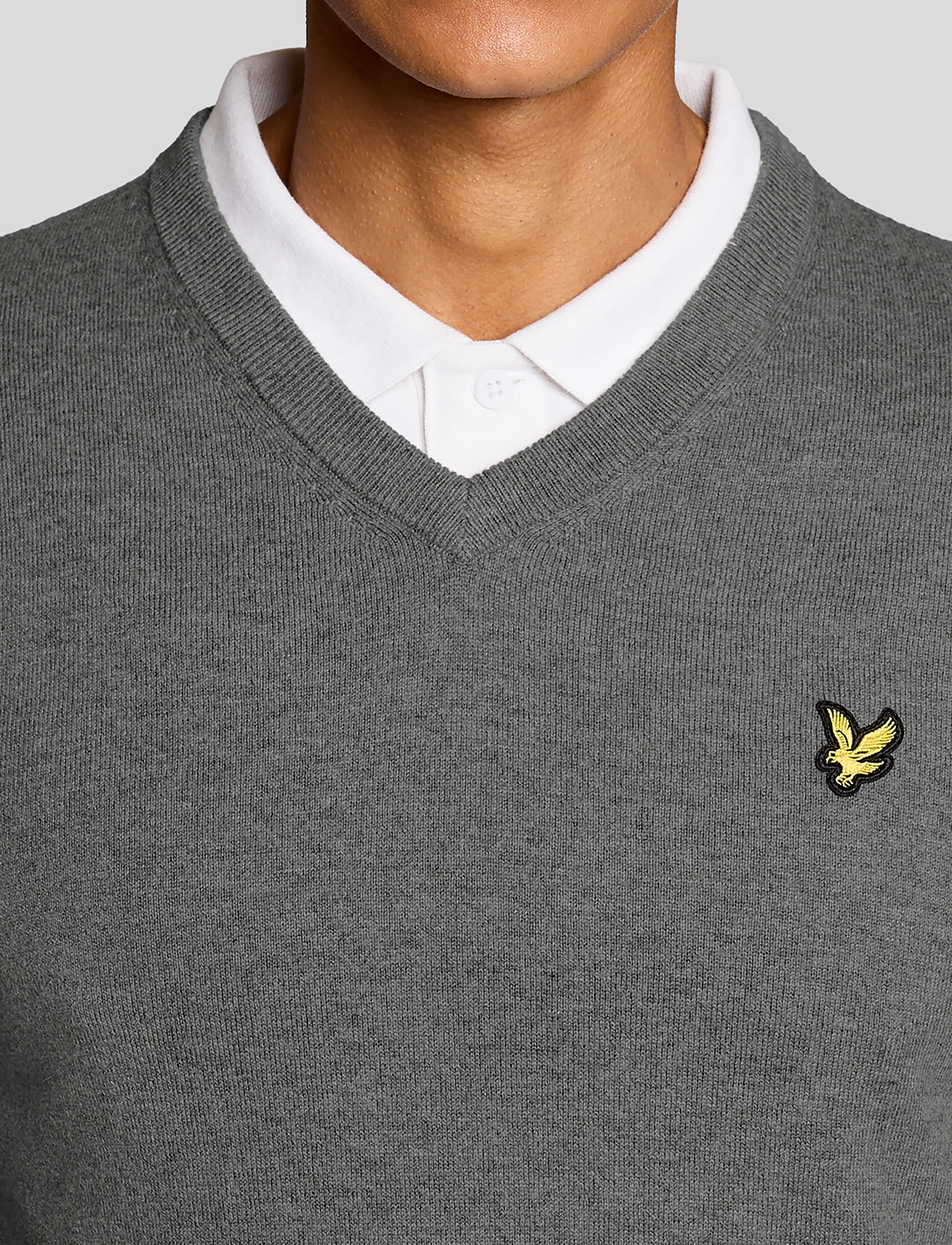 Lyle & Scott Sport - Golf V Neck Pullover - sügisene kokkuhoid - mid grey marl - 5