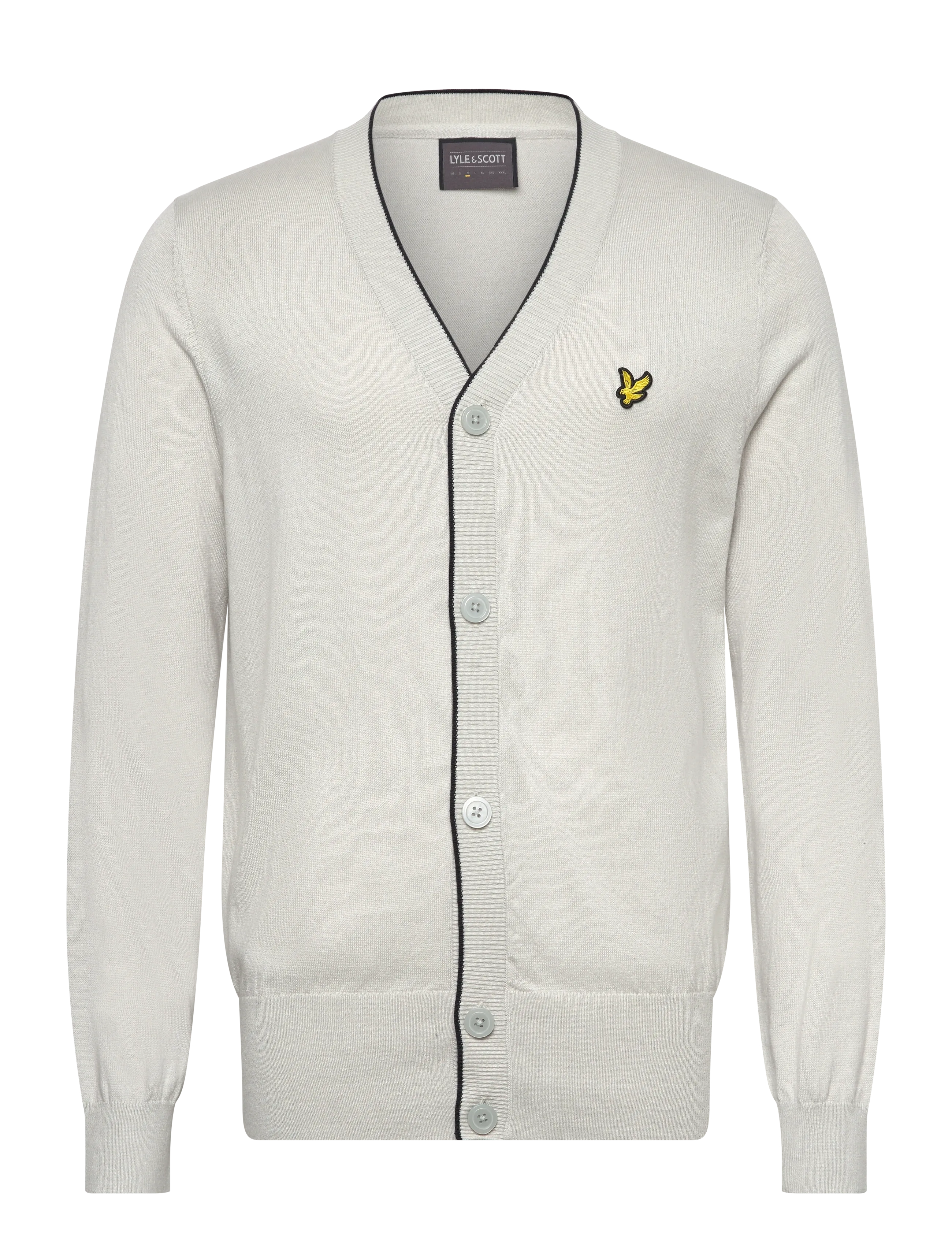 Lyle & Scott Sport Golf Light Weight Cardigan, L, Cream, Strik > Cardigans, Herre