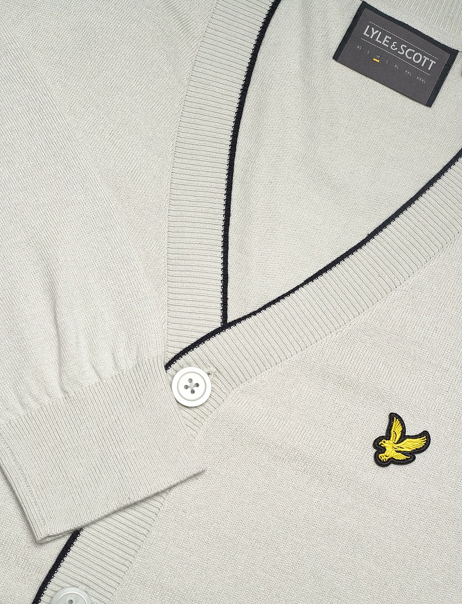 Lyle & Scott Sport - Golf Light Weight Cardigan - cardigans - w351 cloud - 2