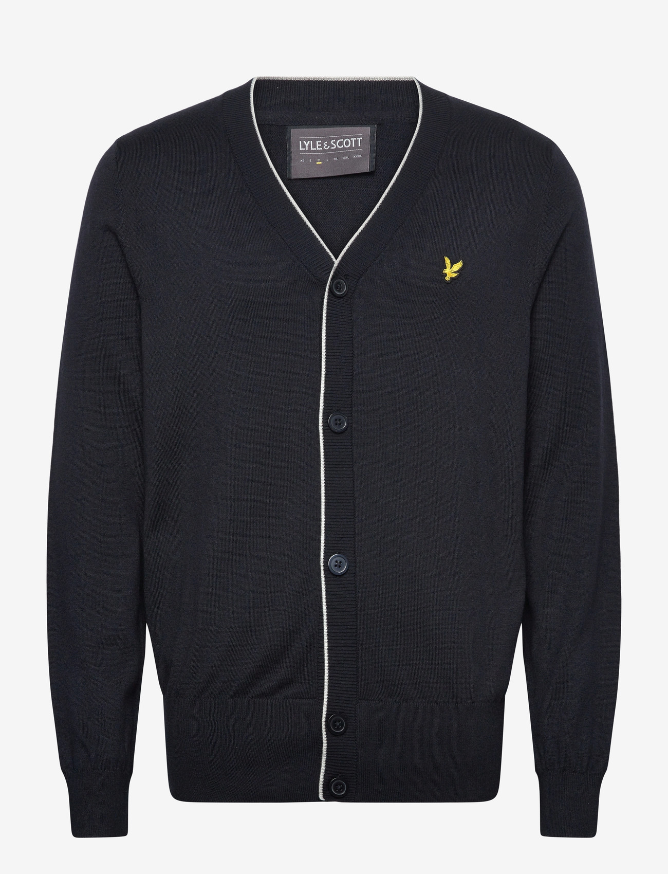 Lyle & Scott Sport Golf Light Weight Cardigan - Stickat - Z271 DARK NAVY / navy