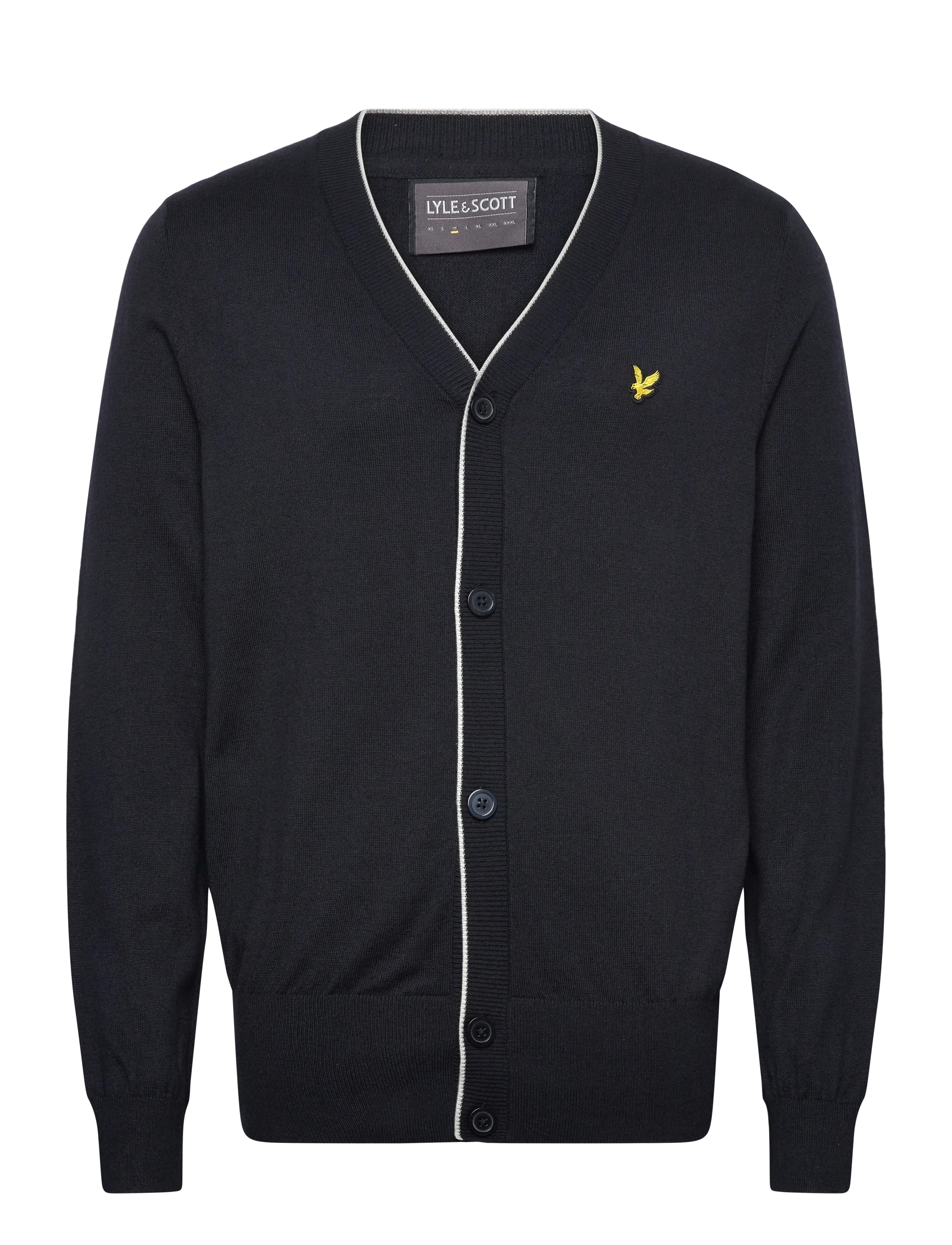Lyle & Scott Sport Golf Light Weight Cardigan, M, Navy, Strik > Cardigans, Herre