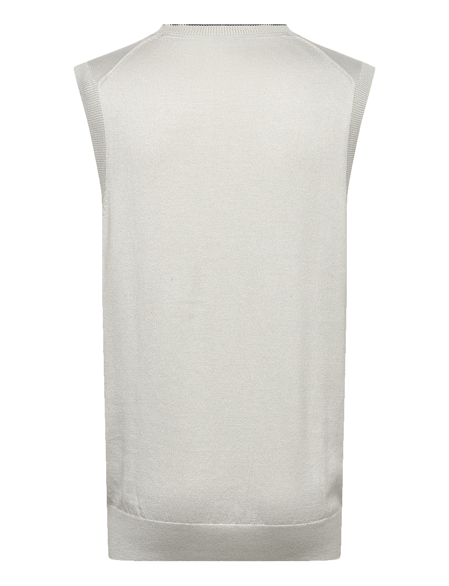 Lyle & Scott Sport - Golf V Neck Light Weight Vest - gestrickte westen - w351 cloud - 1