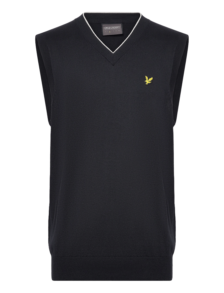 Lyle & Scott Sport - Golf V Neck Light Weight Vest - strikveste - z271 dark navy - 0