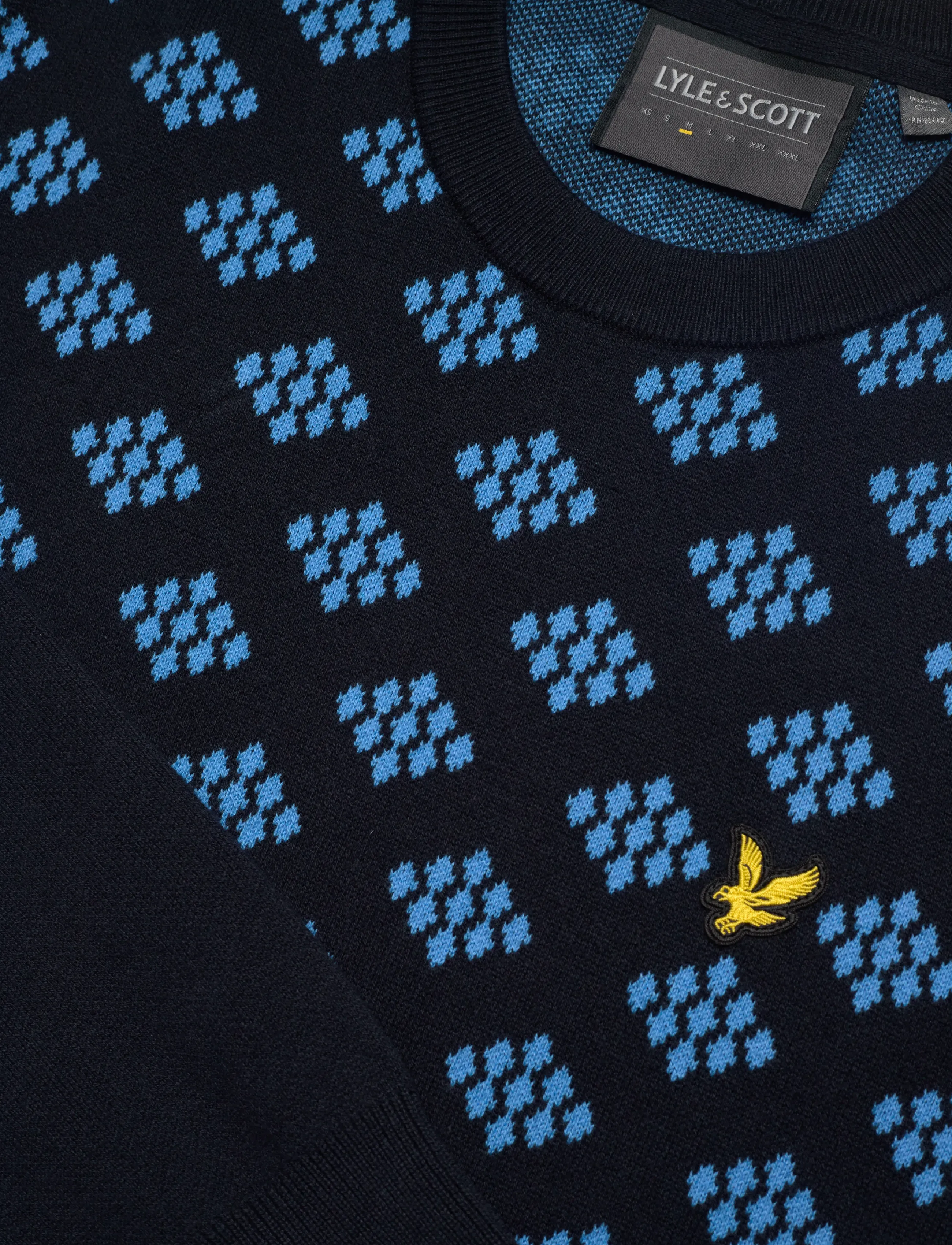 Lyle & Scott Sport - Golf Crew Neck Cotton Argyle Jumper - hauts - z271 dark navy - 2