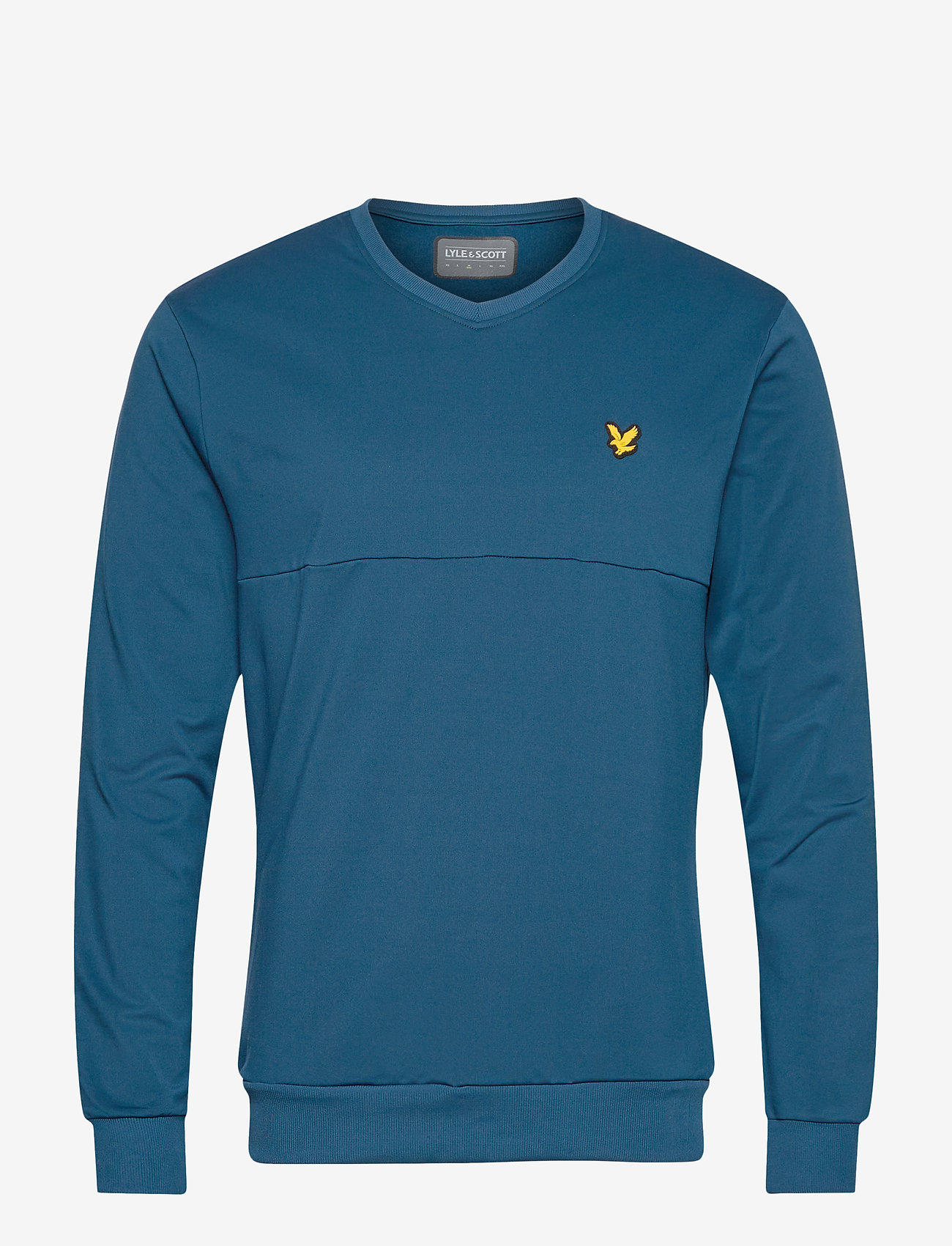 Lyle & Scott Sport - V-Neck Colour Block Midlayer - deep fjord - 0