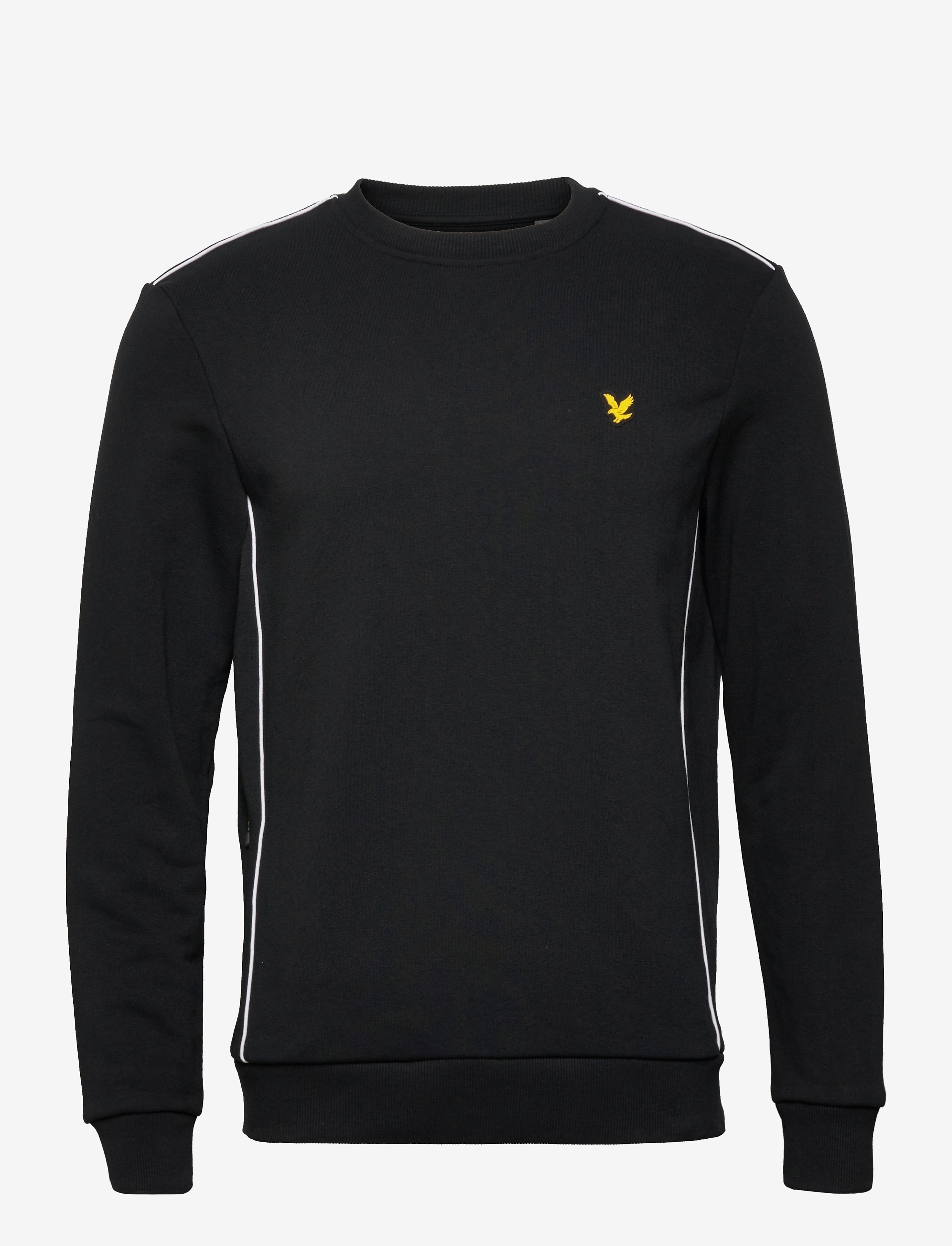 Lyle & Scott Sport - Crew Neck with Contrast Piping - true black - 0
