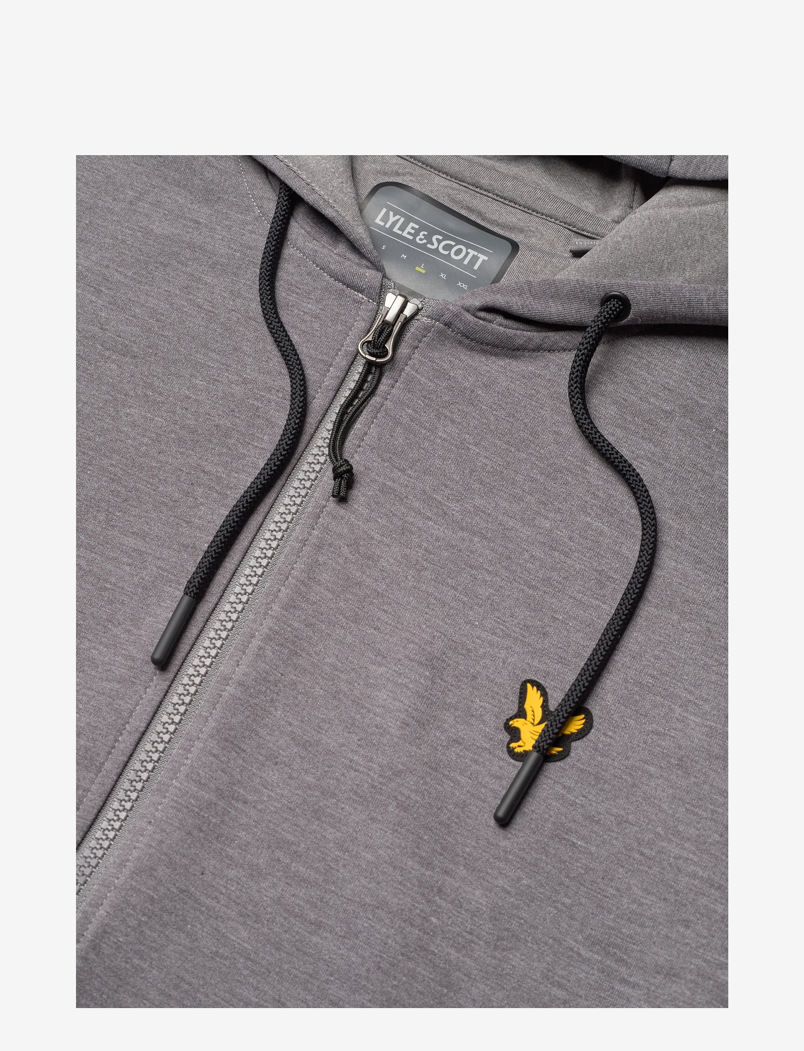 Lyle & Scott Sport - Full Zip Fly Fleece Hoodie - mid grey marl - 2
