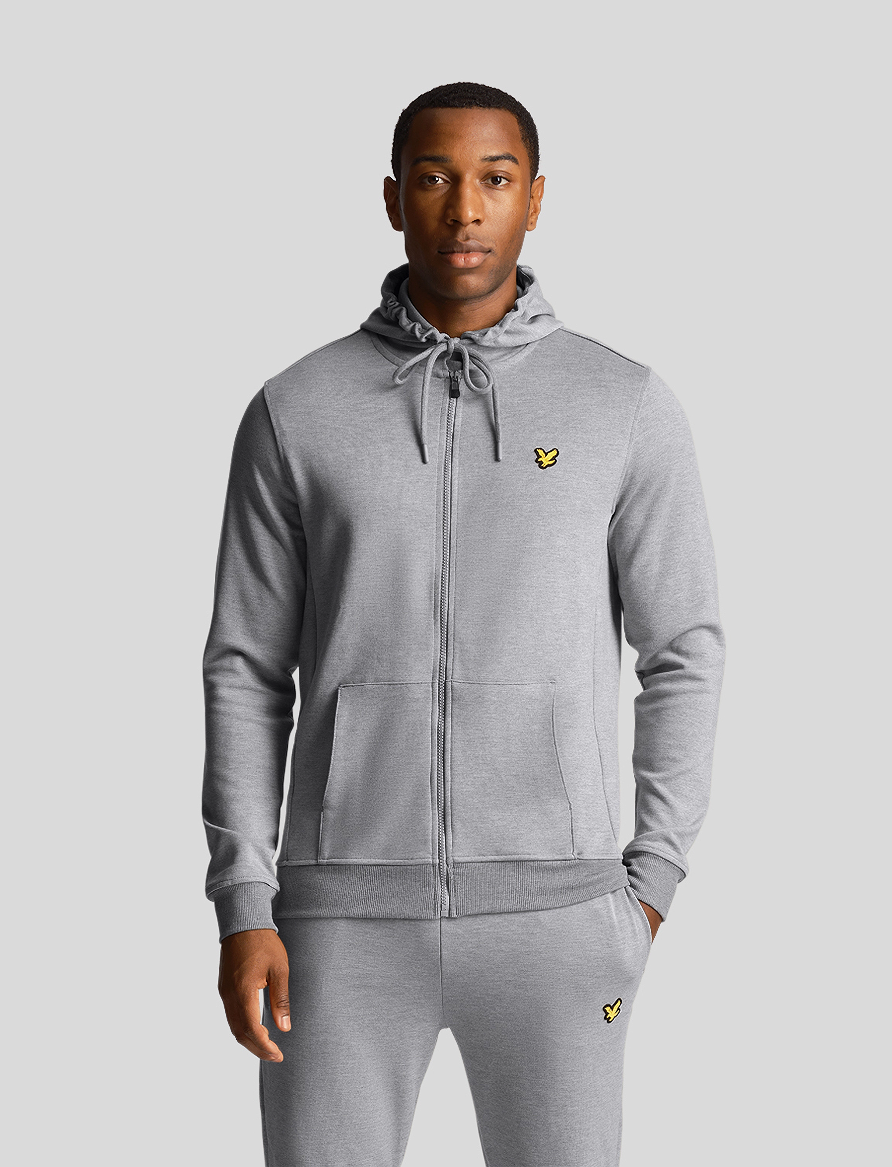 Lyle & Scott Sport - Full Zip Fly Fleece Hoodie - mid grey marl - 2