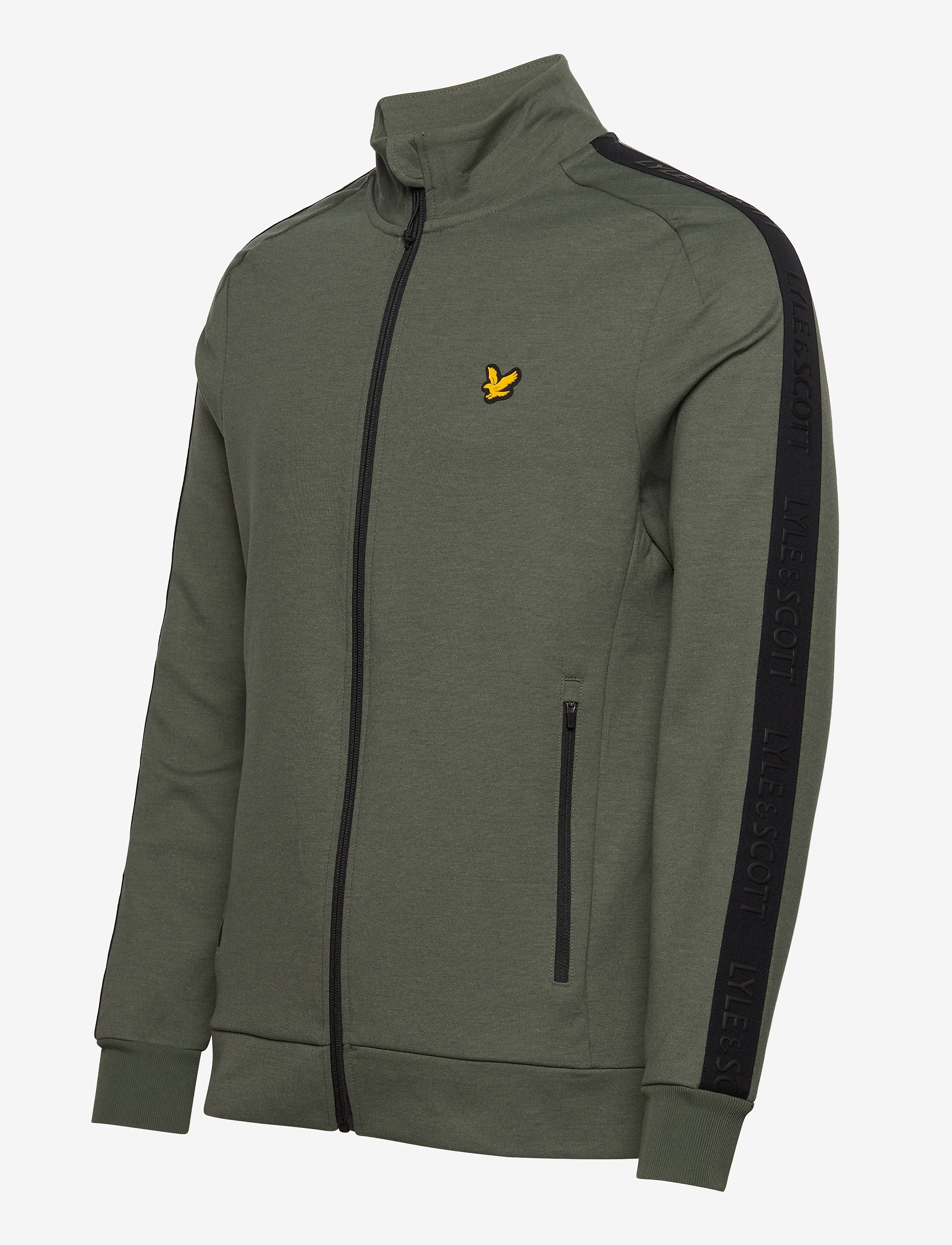 Lyle & Scott Sport - Sleeve Tape Full Zip Midlayer - cactus green - 2