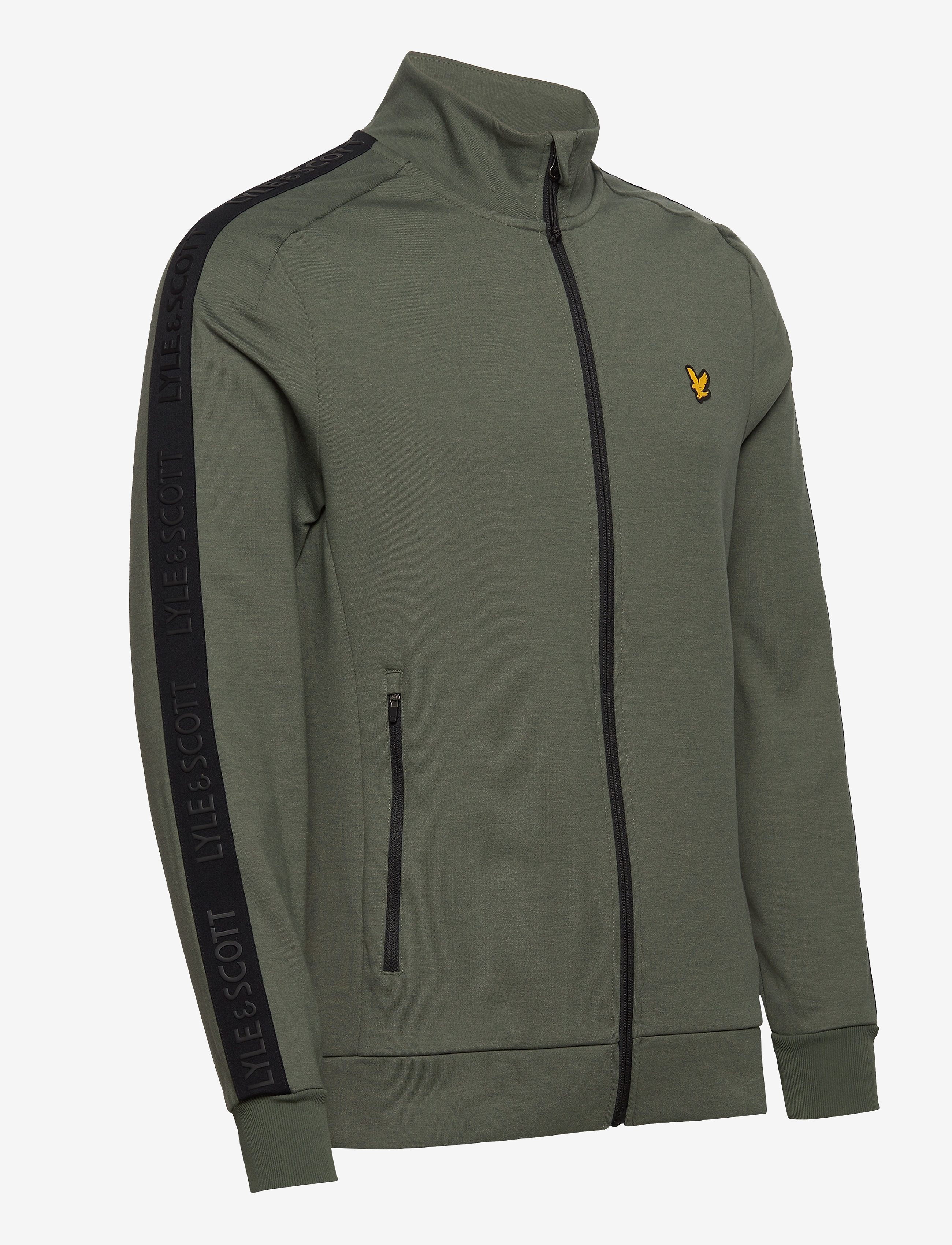Lyle & Scott Sport - Sleeve Tape Full Zip Midlayer - cactus green - 3