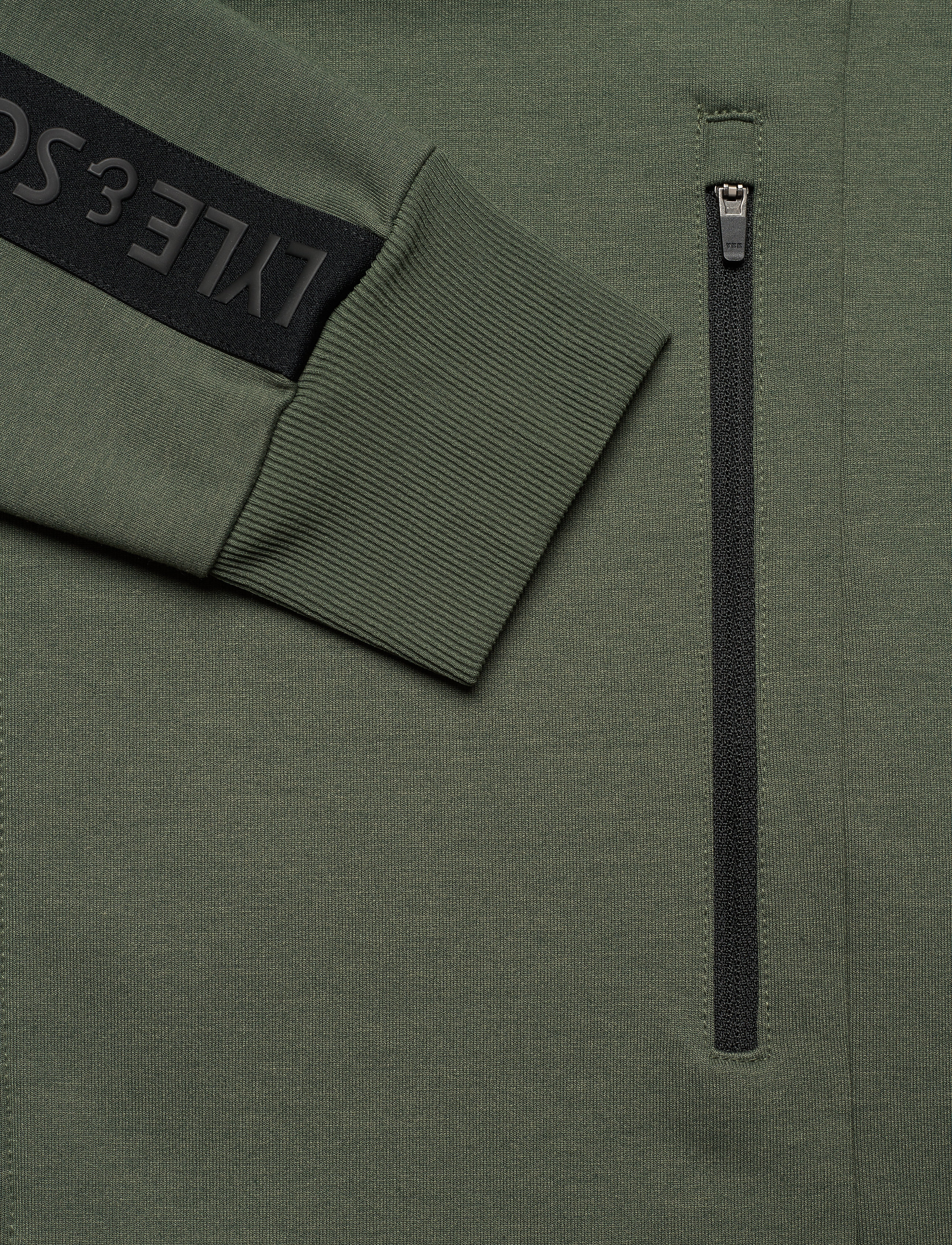 Lyle & Scott Sport - Sleeve Tape Full Zip Midlayer - cactus green - 5