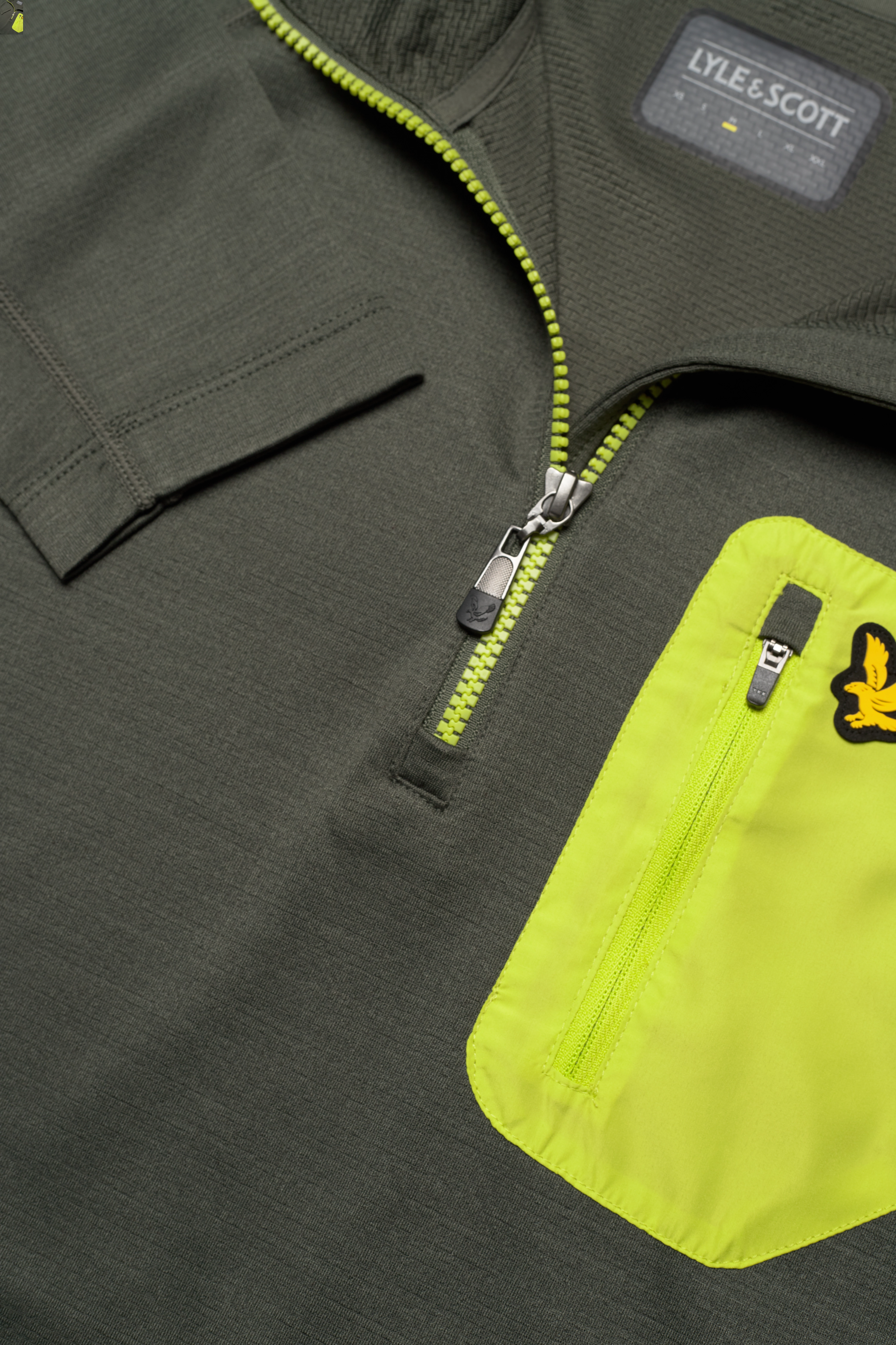 Lyle & Scott Sport - Transitional 1/4 Zip Midlayer - cactus green - 3