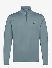 Lyle & Scott Sport - Tech 1/4 Zip Midlayer - långärmade tröjor - x182 iron blue - 0