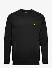 Lyle & Scott Sport - Pocket Branded Sweat Crew - sweatshirts - z865 jet black - 0