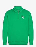 LS Logo Quarter Zip Sweatshirt - X184 FAIRWAY GREEN